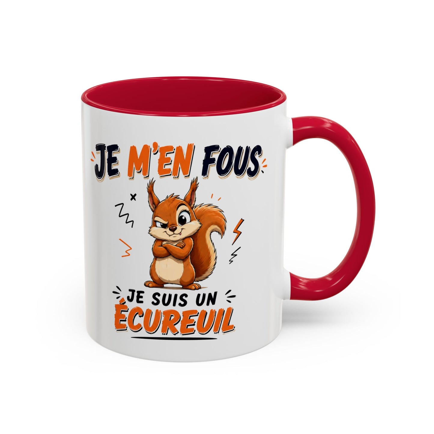 Tasse Je M’en Fous Je Suis Un Écureuil – Mug Humour Animal Mignon – Cadeau Original Écureuil 325ml