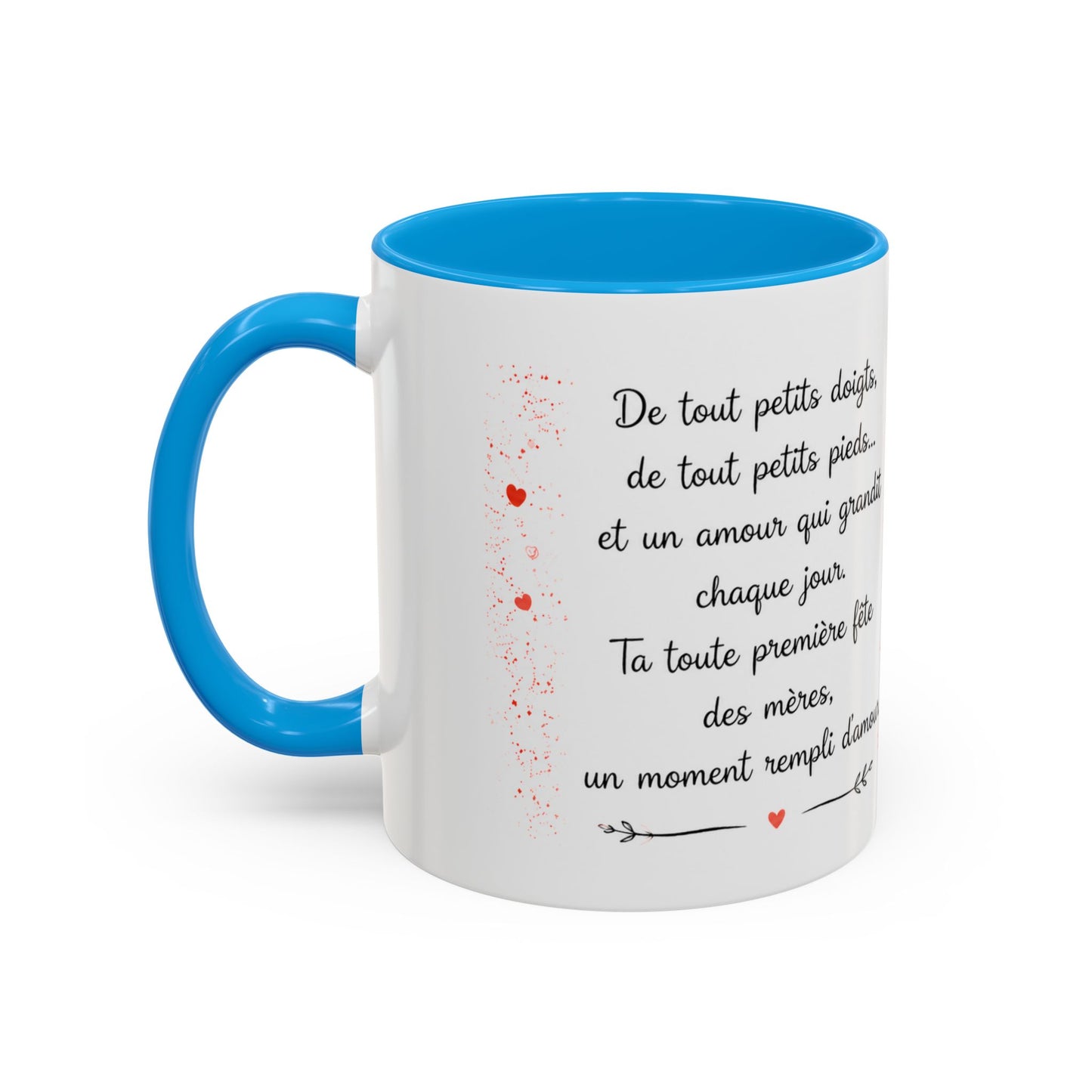 Tasse Première Fête des Mères – De Tout Petits Doigts De Tout Petits Pieds – Cadeau Future Maman Grossesse 325ml