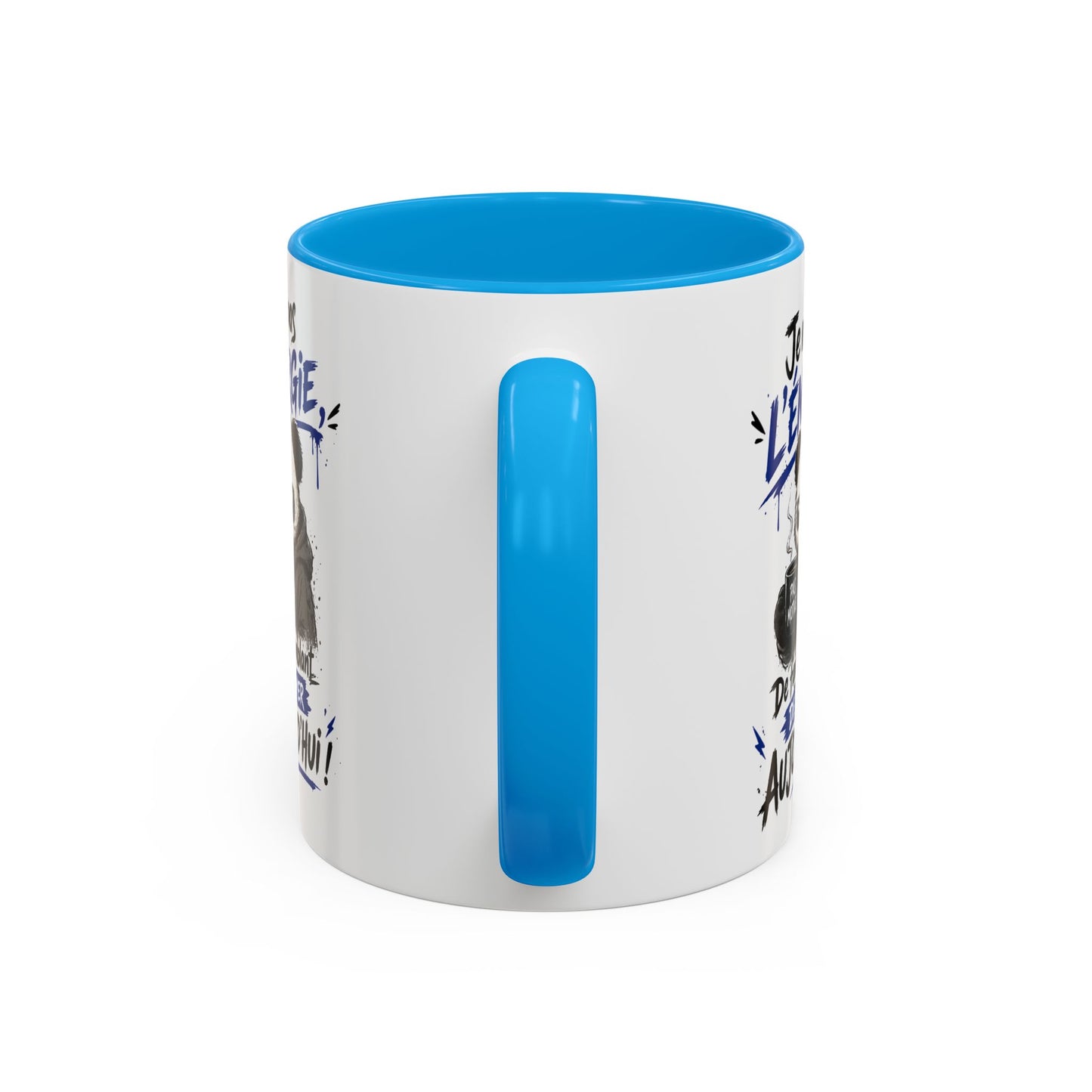 Mug Panda Fatigué Humoristique – Je n’ai pas l’énergie de faire semblant aujourd’hui – Tasse Café Drôle Motivation 325ml