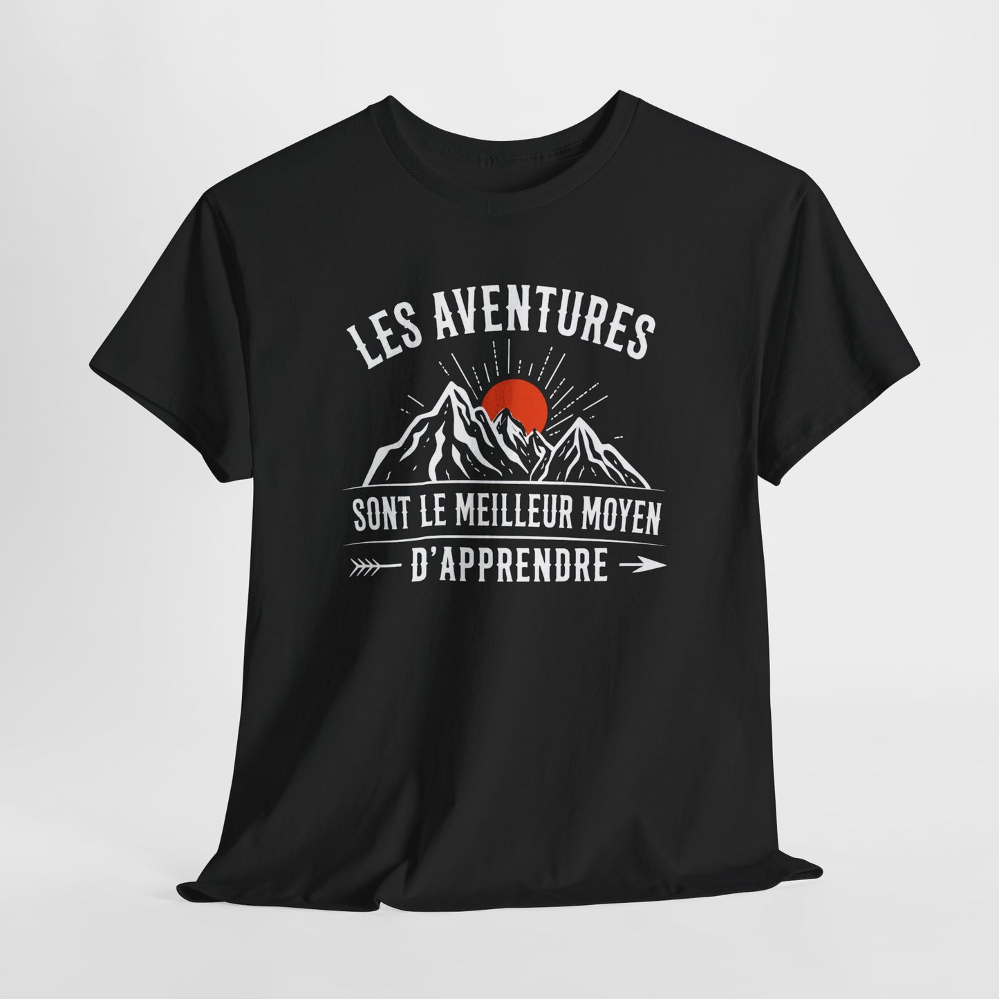 Tee Shirt Aventure Homme Femme – Montagne Nature Randonnée Voyage – Idée Cadeau Aventurier Randonneur Plein Air