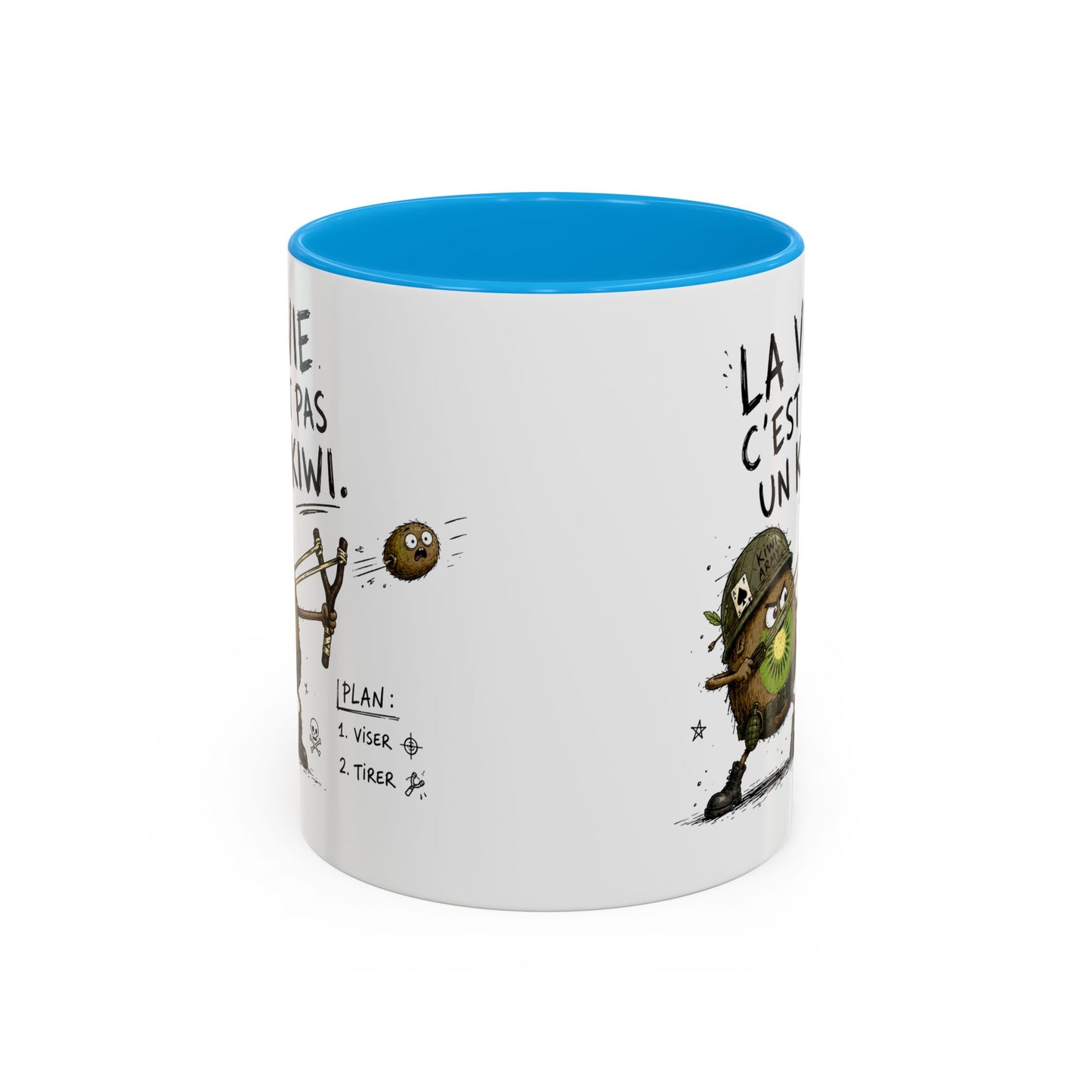 Tasse La Vie C’est Pas Un Kiwi – Mug Humour Kiwi Soldat – Cadeau Original Homme Femme 325ml