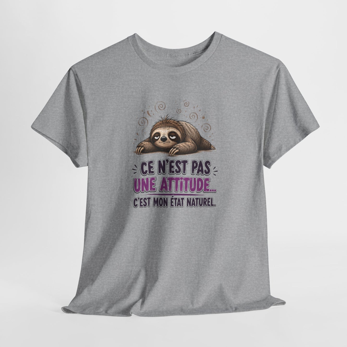 Tee-Shirt Humour Homme et Femme – Paresseux Drôle Fatigué Détente – Idée Cadeau Original Anniversaire