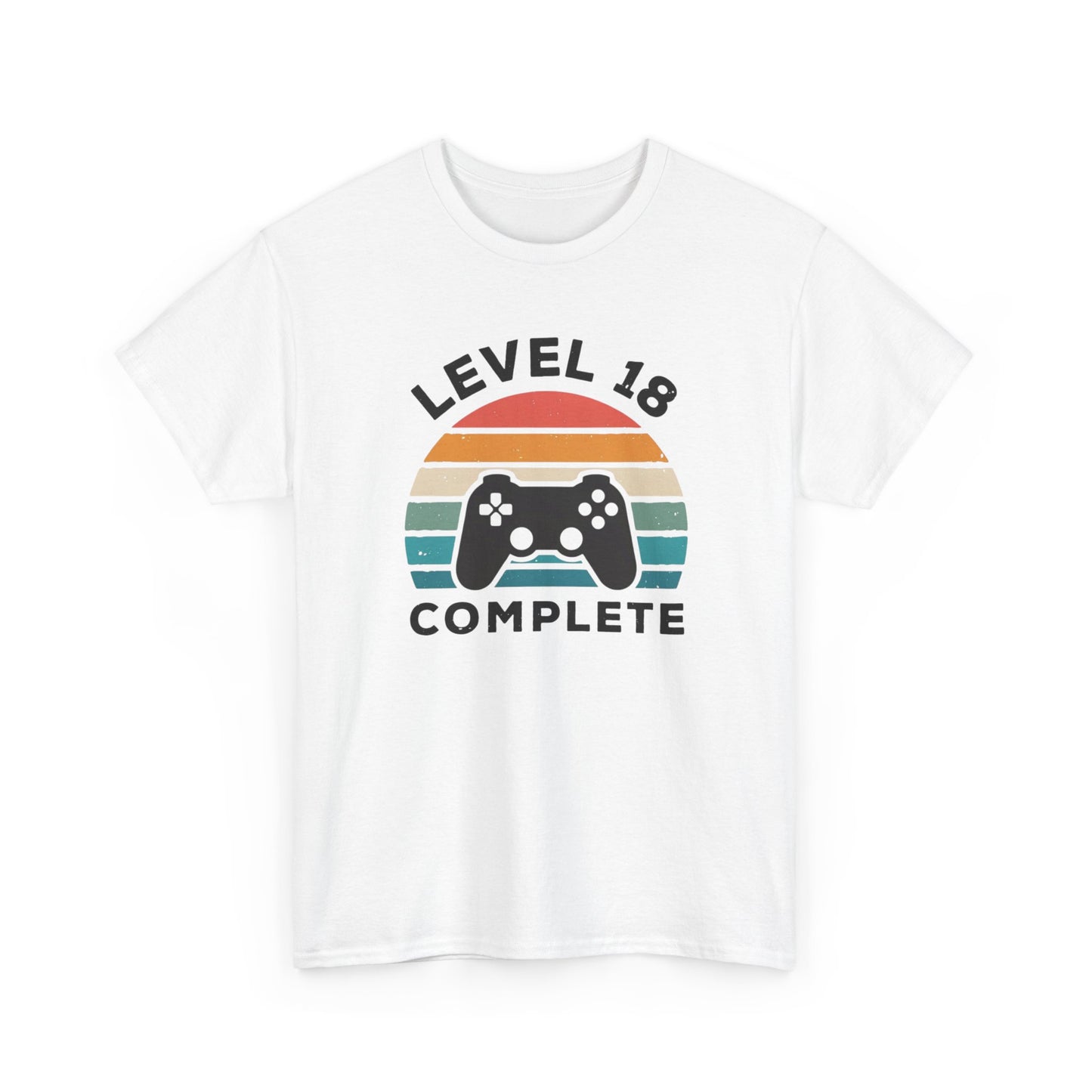 Tee-Shirt 18 Ans Homme et Femme – Cadeau Anniversaire 18ème Gamer Gaming – Idée Cadeau Majorité Jeu Vidéo Original