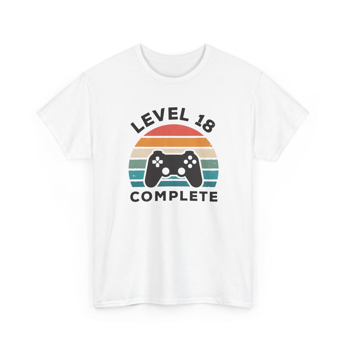 Tee-Shirt 18 Ans Homme et Femme – Cadeau Anniversaire 18ème Gamer Gaming – Idée Cadeau Majorité Jeu Vidéo Original
