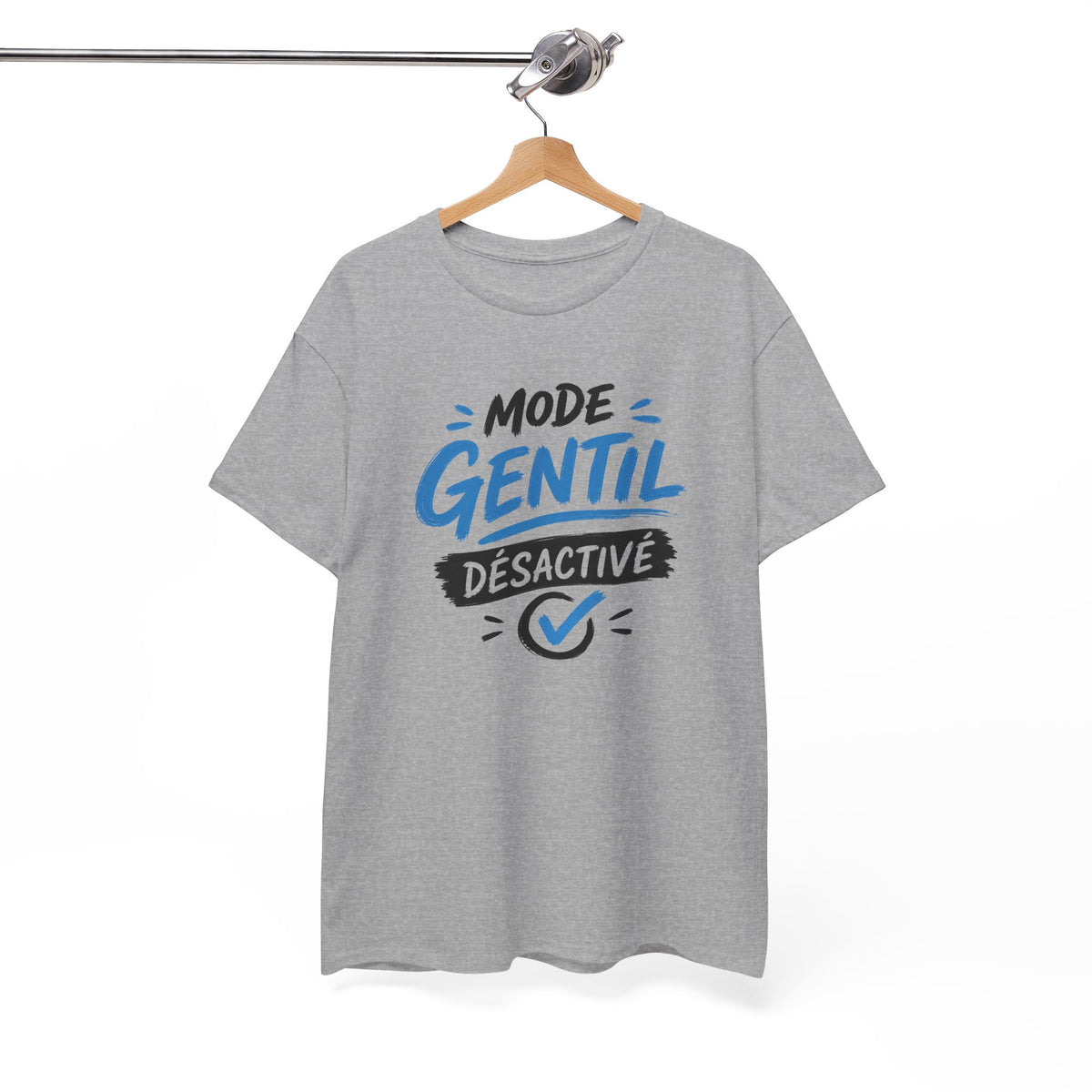 Tee Shirt Homme Mode Gentil Désactivé – T-Shirt Humour Homme Original – Idée Cadeau Homme