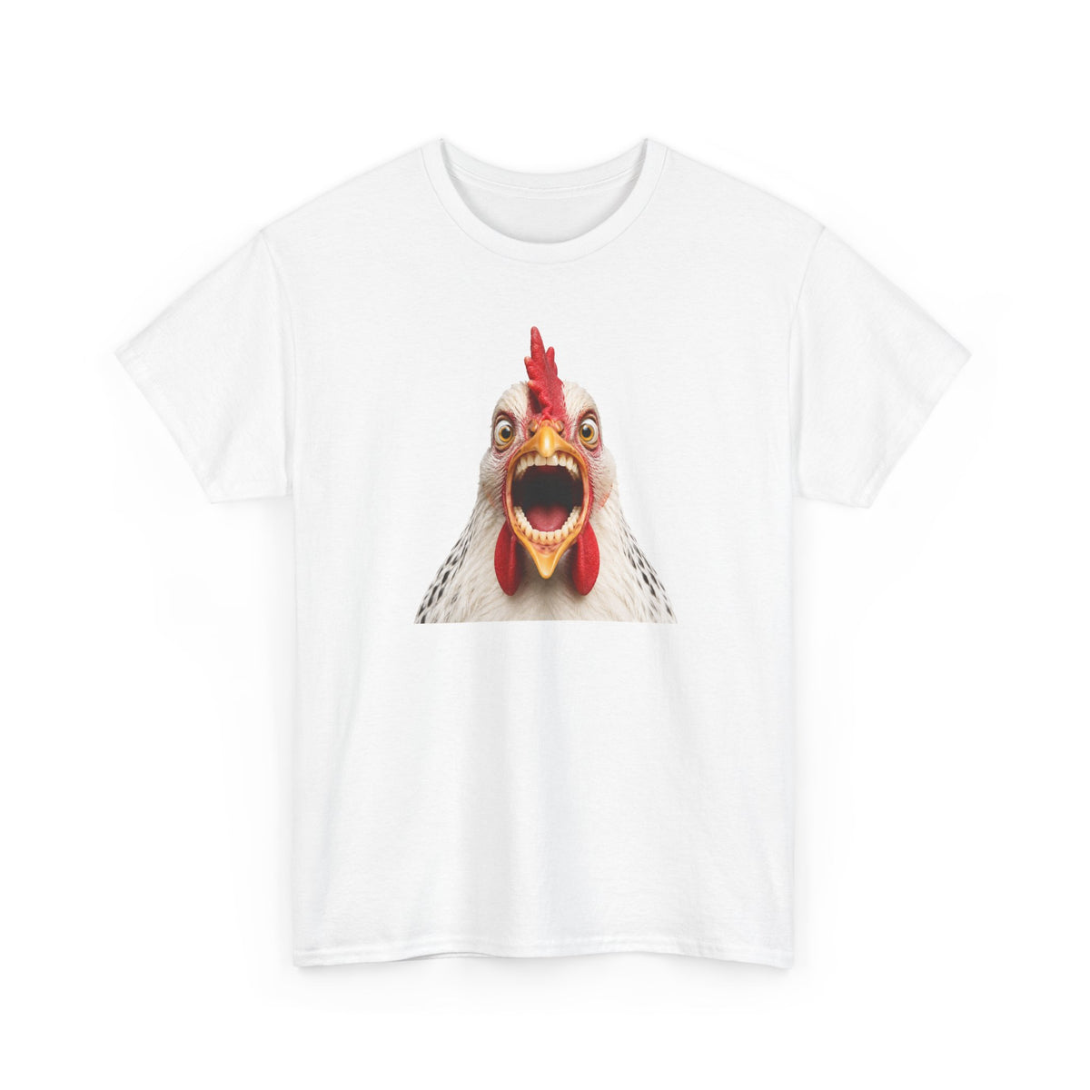 Tee-Shirt Humour Homme et Femme – Poule Drôle Expression Surprenante – Idée Cadeau Original Amateur Animaux Ferme Anniversaire