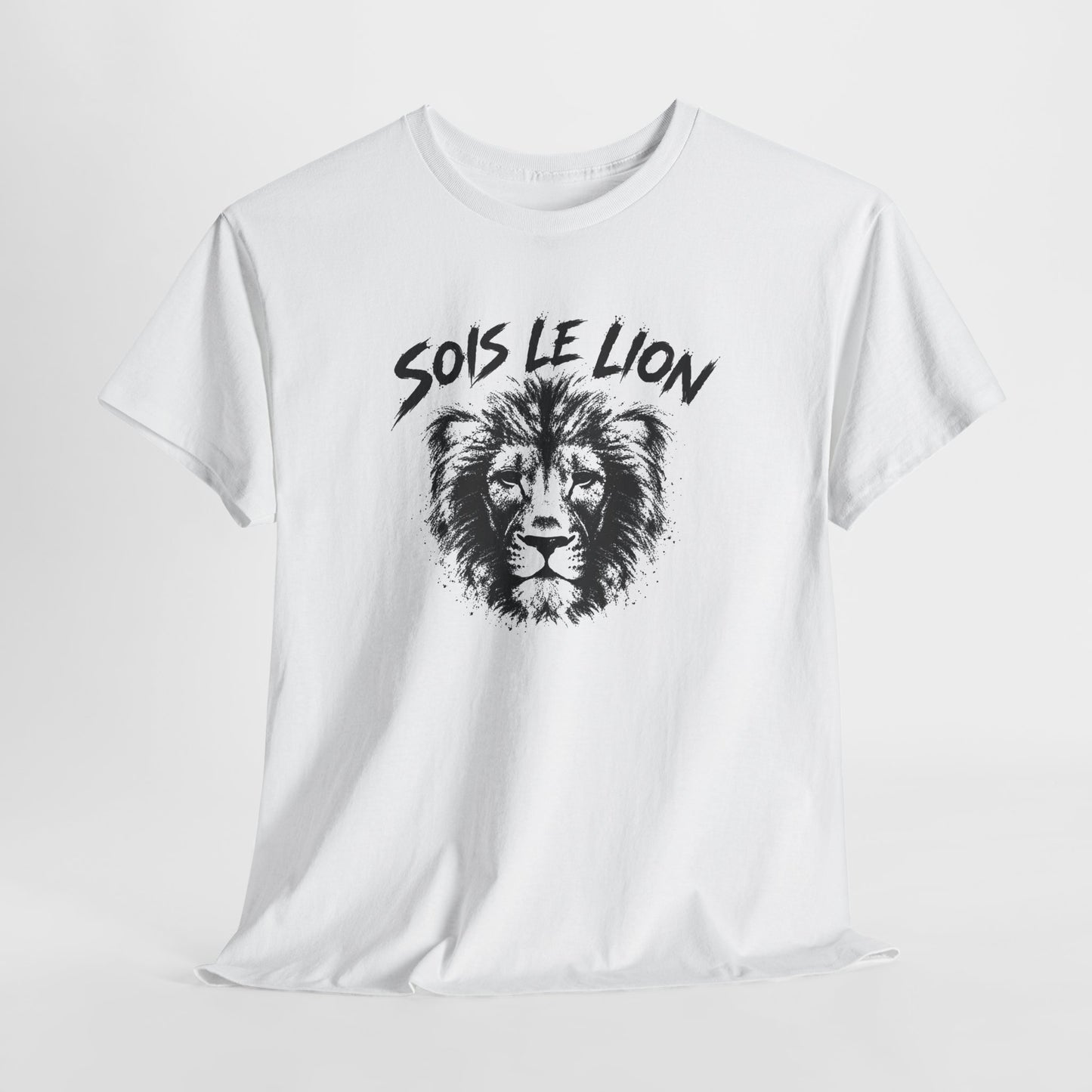 T-Shirt Lion Homme et Femme – Animal Sauvage Force Courage Motivation – Cadeau Amoureux des Lions