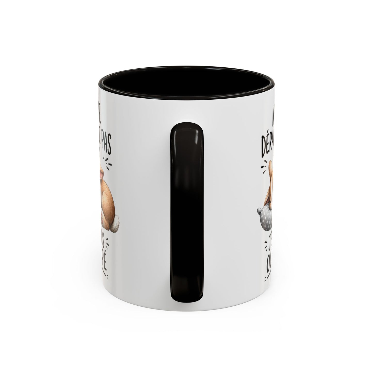 Tasse Humoristique Lapin Dormeur – “Ne Me Dérangez Pas Je Suis Occupé” – Mug Animal Mignon et Drôle 325ml