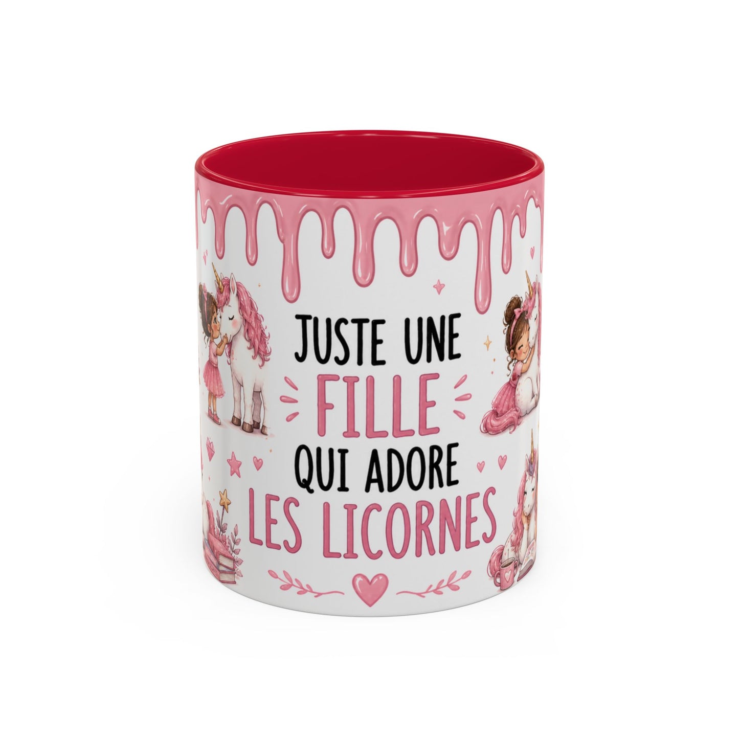 Tasse Juste Une Fille Qui Adore Les Licornes – Mug Licorne Kawaii et Univers Féérique – Céramique 325ml