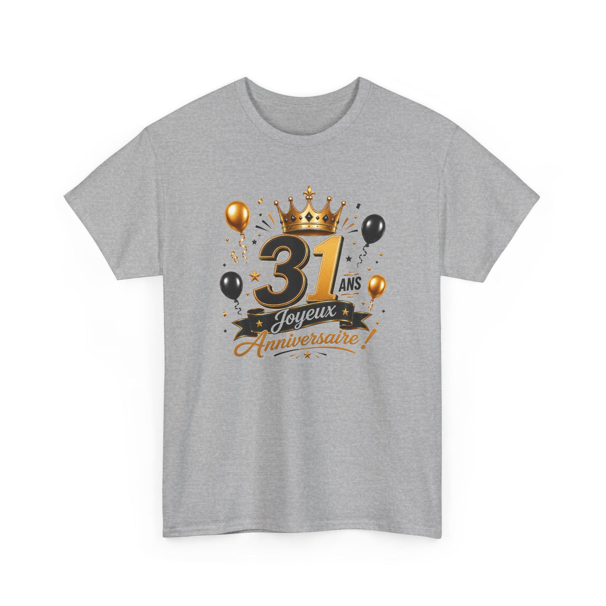 Tee Shirt Anniversaire 31 Ans Homme et Femme Joyeux Anniversaire Cadeau 31 Ans Idée Cadeau Adulte