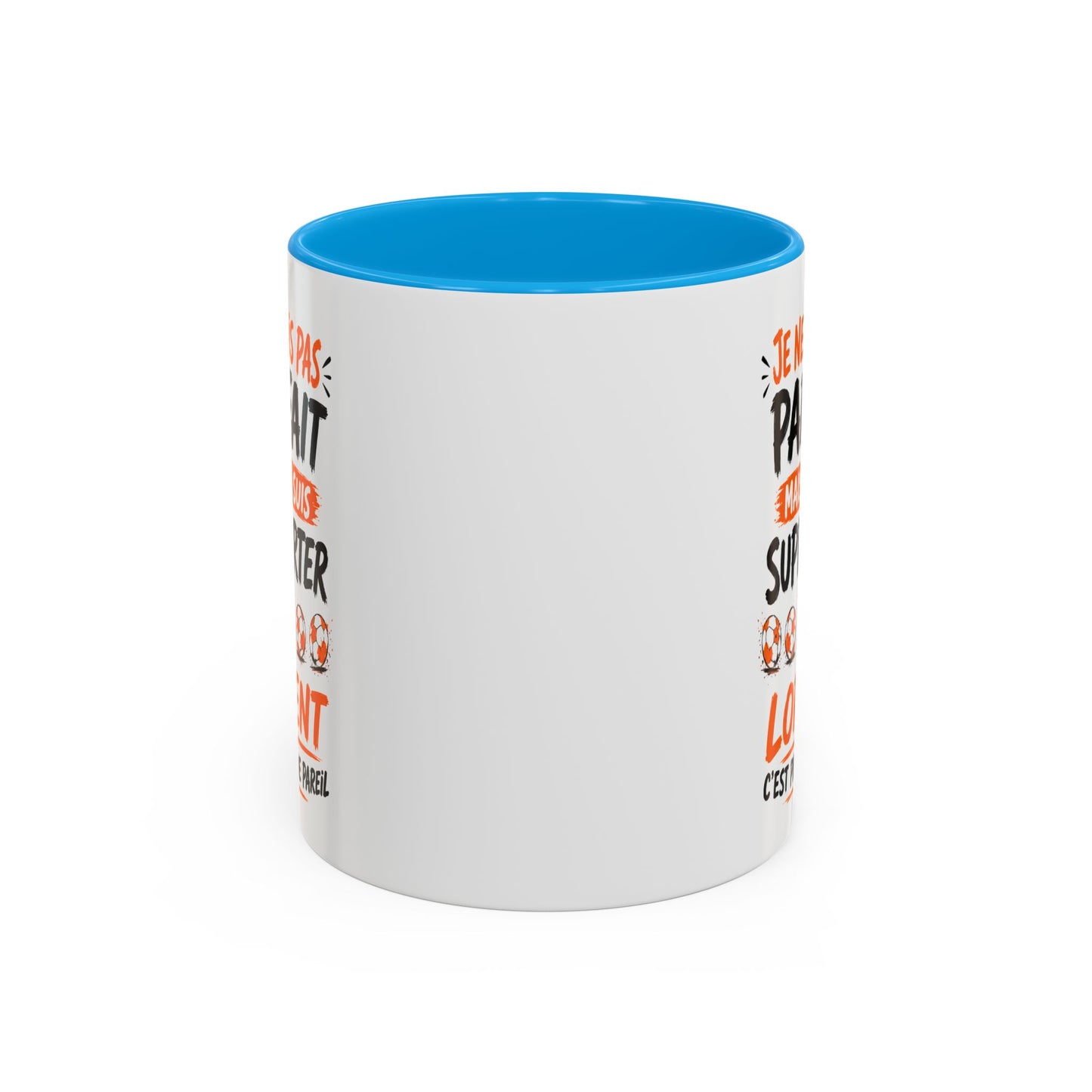 Tasse Je Ne Suis Pas Parfait Mais Je Suis Supporter de Lorient – Mug Humour Football Supporter – Cadeau Football 325ml
