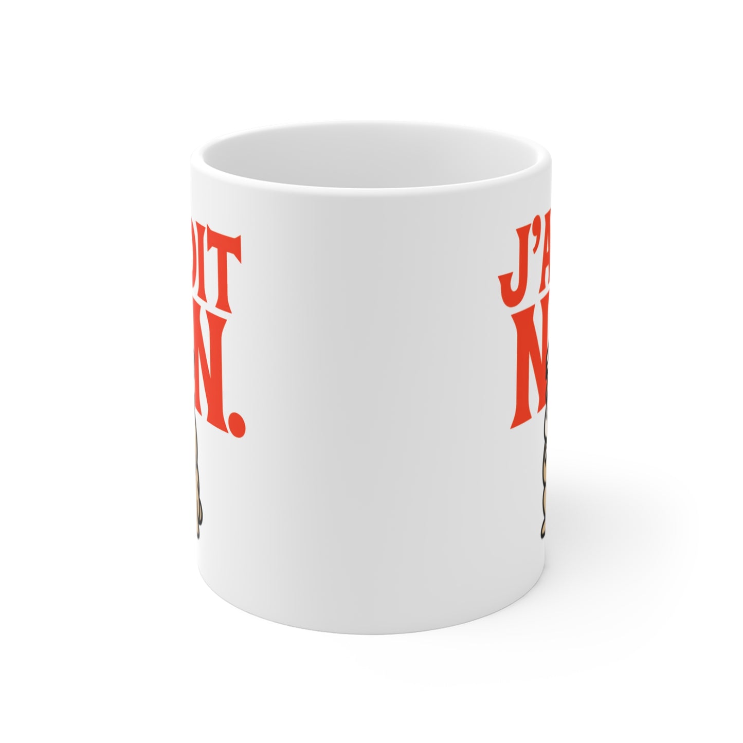 Tasse J’Ai Dit Non – Mug Bulldog Humour Drôle et Bougon – Cadeau Homme Femme 325ml