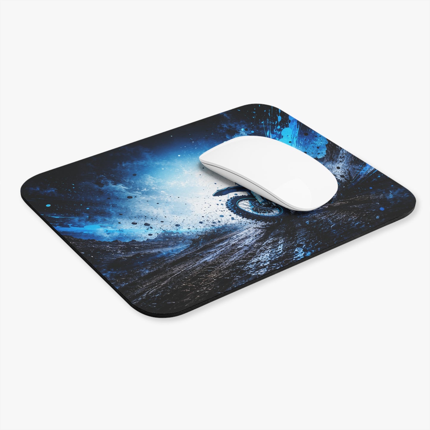 Tapis de Souris 22x18cm Moto Cross – Pilote Motocross Tout-Terrain – Cadeau Passion Moto Enduro Homme Femme – Bureau Gaming