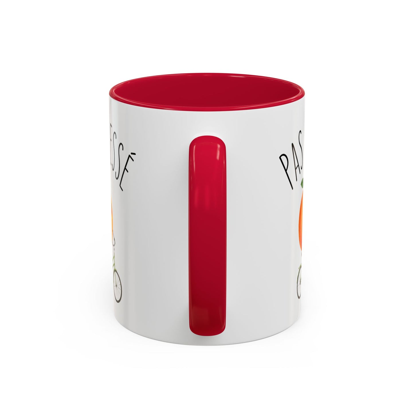 Tasse Humoristique “Pas Pressé” – Mug Orange Mignonne à Vélo – Design Relax et Fun 325ml