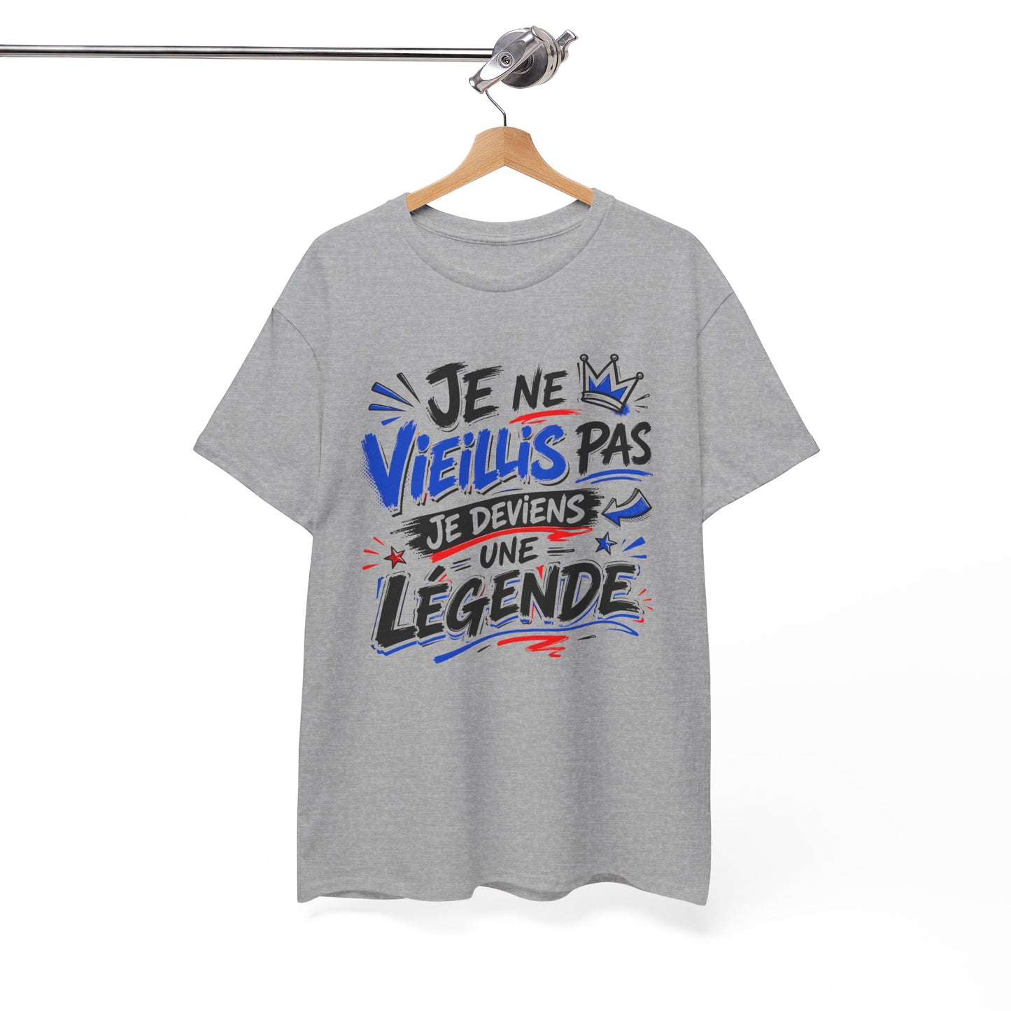 Tee-Shirt Je Ne Vieillis Pas Je Deviens Une Légende – Cadeau Humour Homme Femme Anniversaire