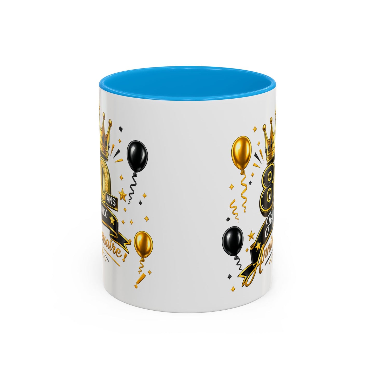 Mug Joyeux 80 Ans – Tasse Anniversaire 80 Ans – Cadeau Original pour Femme Homme – Idée Cadeau 80e Anniversaire