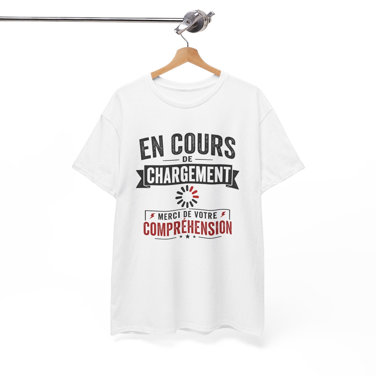 T-Shirt Humour En Cours de Chargement – Tee Shirt Drôle Bug Patience Geek Informatique Adulte Idée Cadeau