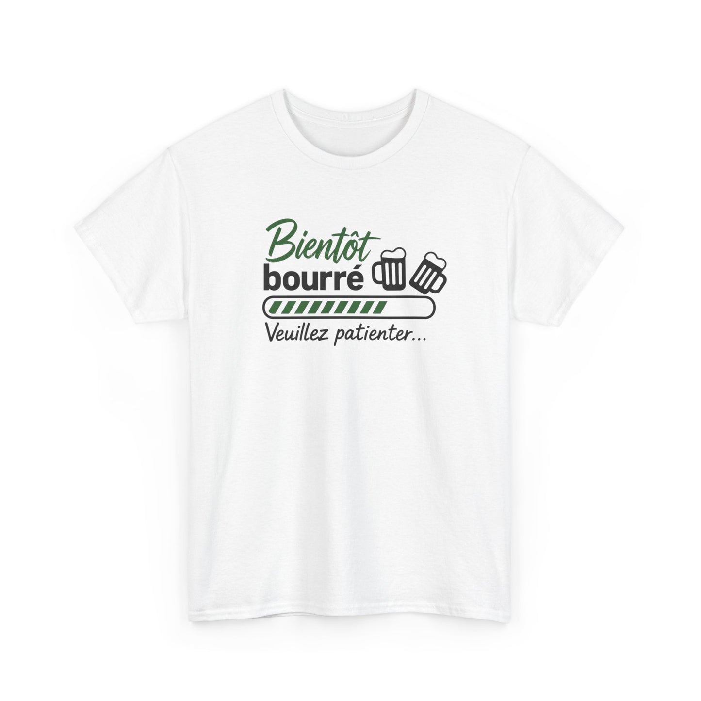 T-Shirt Humour Apéro Homme Femme – Tee Shirt Bientôt Prêt Apéro – Cadeau Drôle Soirée Bière Noir Blanc Gris