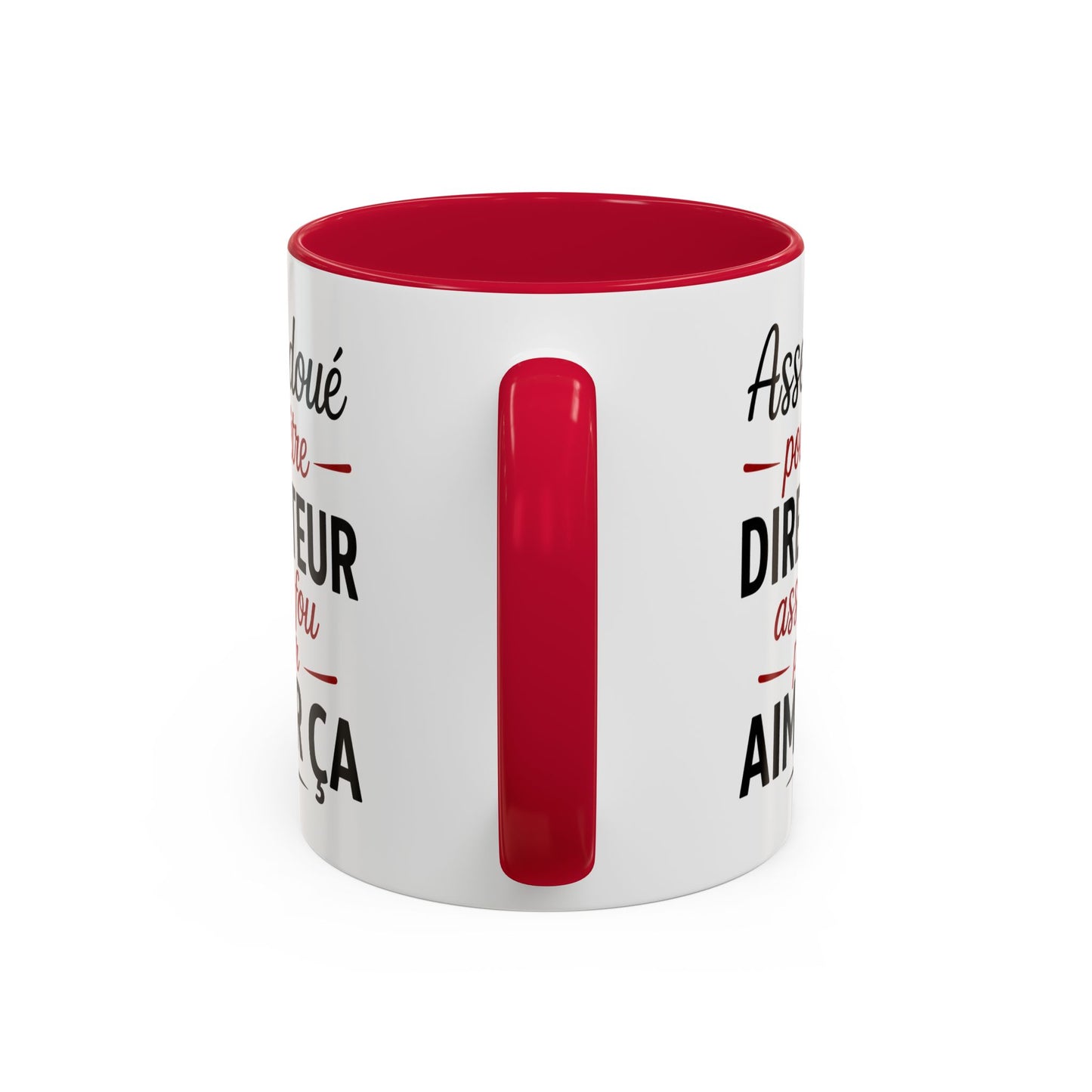 Mug Assez Doué pour Être Directeur Assez Fou pour Aimer Ça – Tasse Humour Directeur Homme – Cadeau Original Noir Bleu Rouge