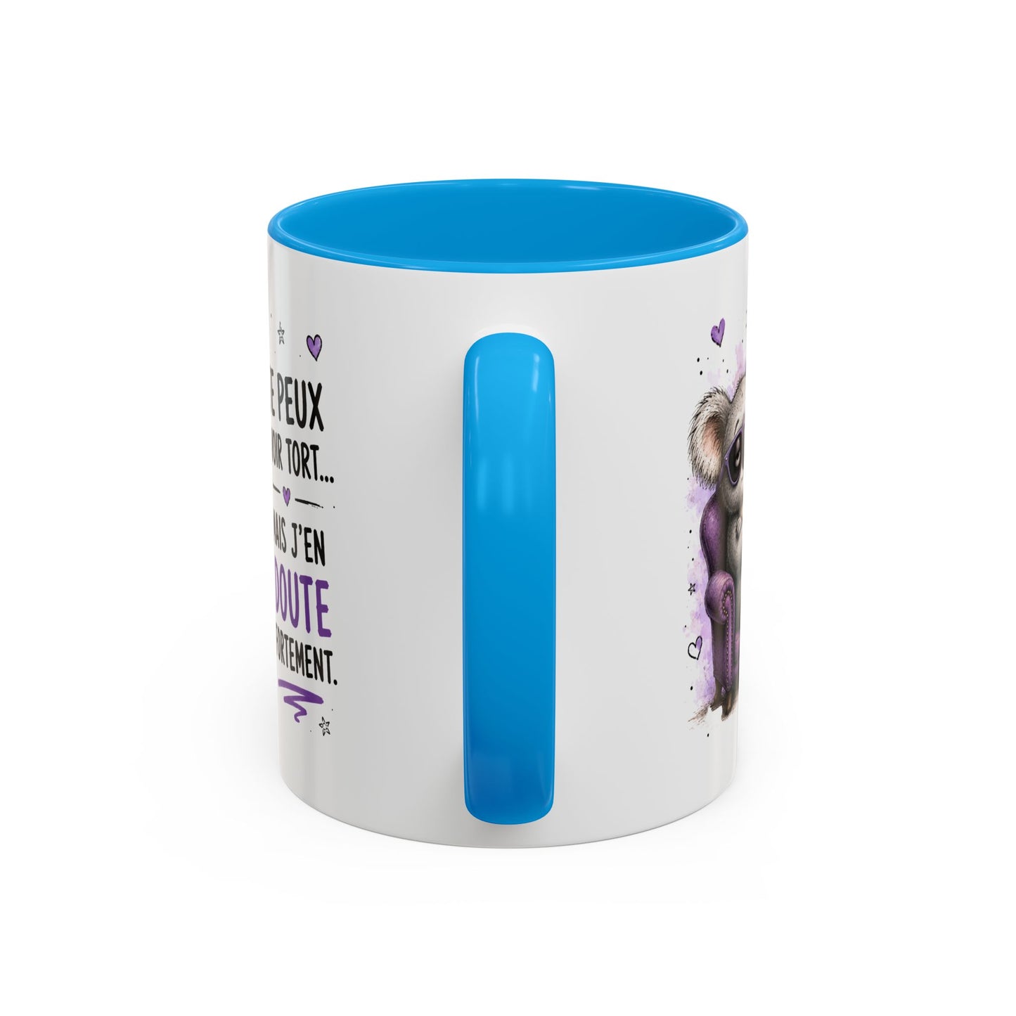 Tasse Koala Drôle Homme Femme – Mug Je Peux Avoir Tort Mais J'en Doute Fortement – Cadeau Humour 325 ml