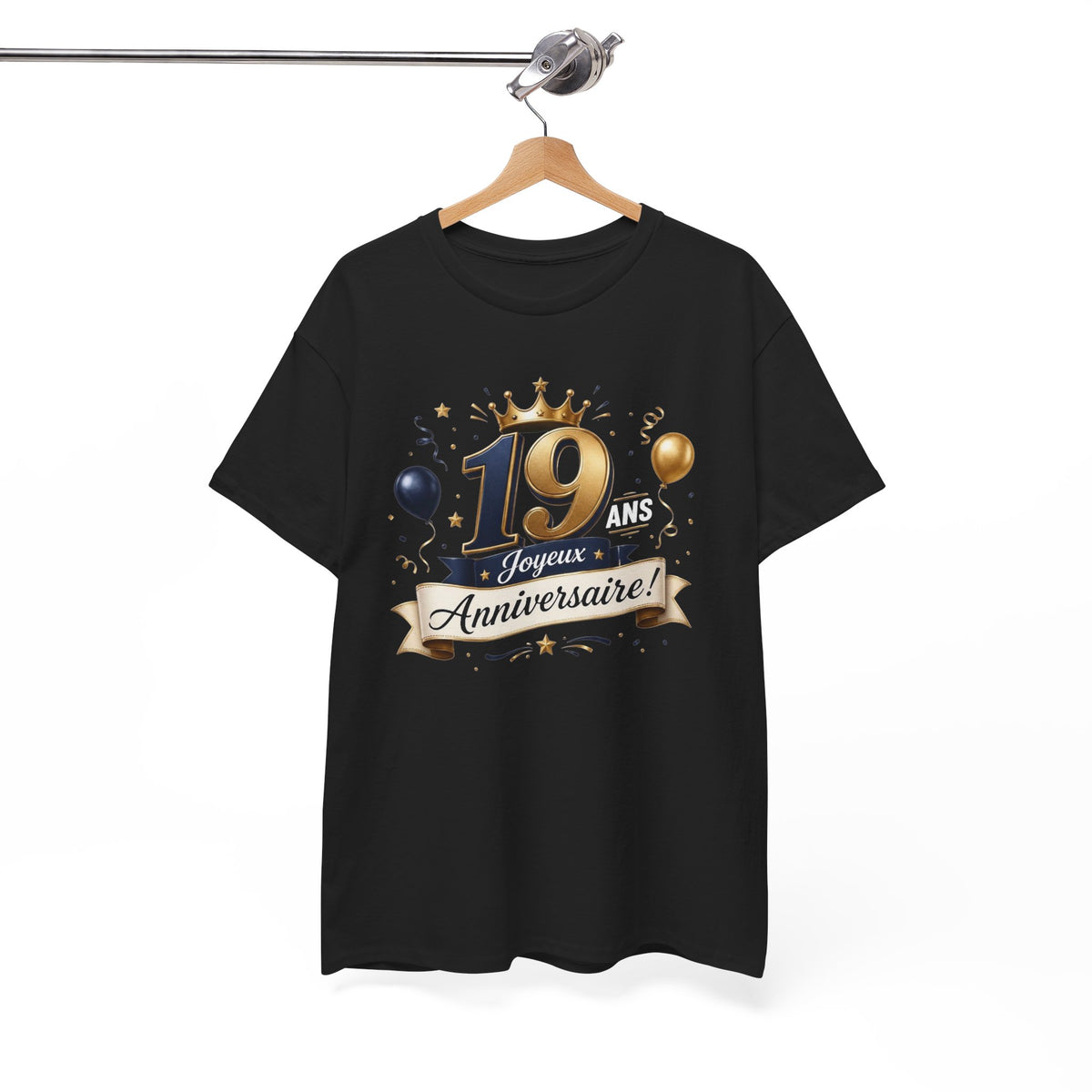 Tee Shirt Anniversaire 19 Ans Homme et Femme Joyeux Anniversaire Cadeau 19 Ans Idée Cadeau Adulte