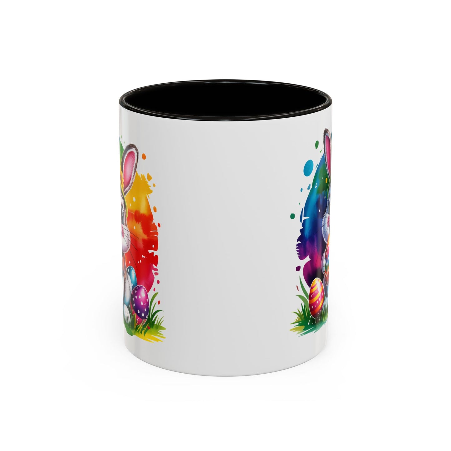 Mug Lapin de Pâques – Tasse Œufs Colorés Kawaii – Cadeau Printemps et Pâques – Céramique 325ml