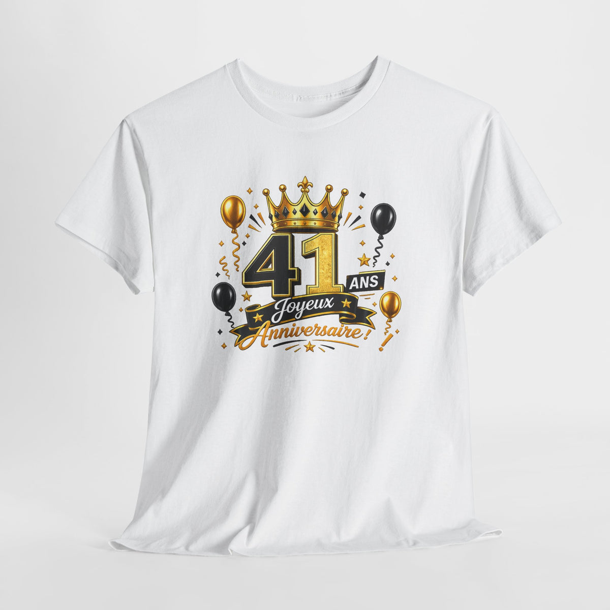 Tee Shirt Anniversaire 41 Ans Homme et Femme – Joyeux Anniversaire – Cadeau 41 Ans