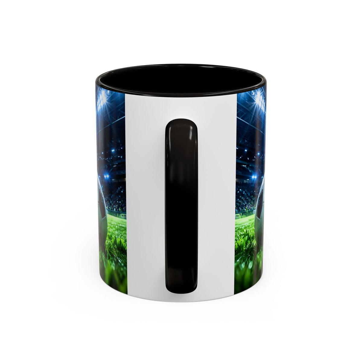 Mug Football Stade Illuminé – Tasse Ballon de Foot et Terrain – Cadeau Original Fan de Football Homme Femme