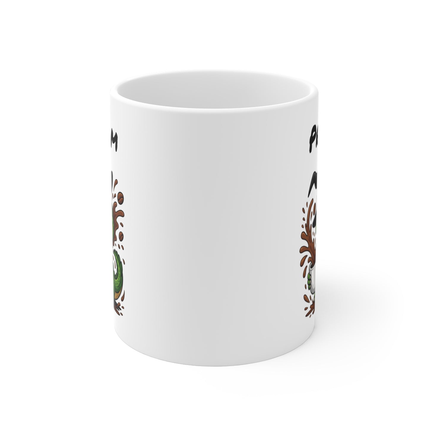 Tasse Personnalisable Crocodile Sorcier Café – Mug Prénom Halloween Mignon 325ml – Cadeau Original Animaux
