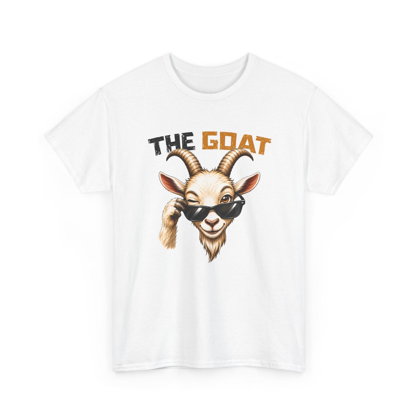 Tee Shirt The Goat Chèvre Cool – T-Shirt Humour Animal avec Lunettes – Cadeau Homme Femme Original