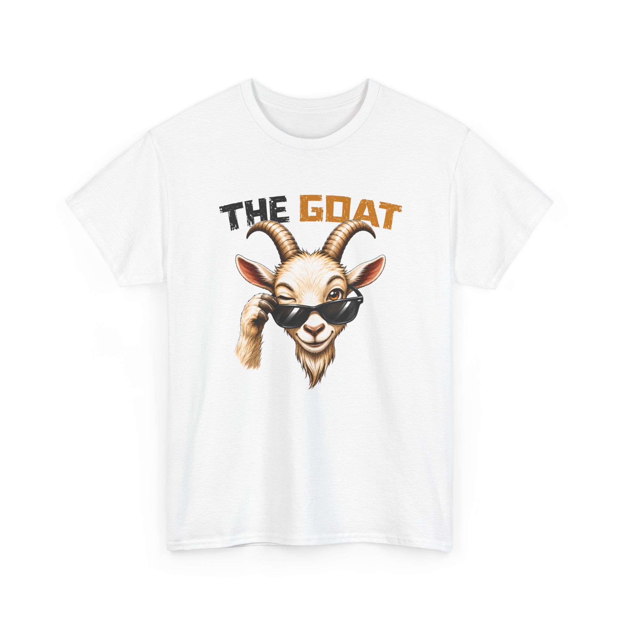 Tee Shirt The Goat Chèvre Cool – T-Shirt Humour Animal avec Lunettes – Cadeau Homme Femme Original