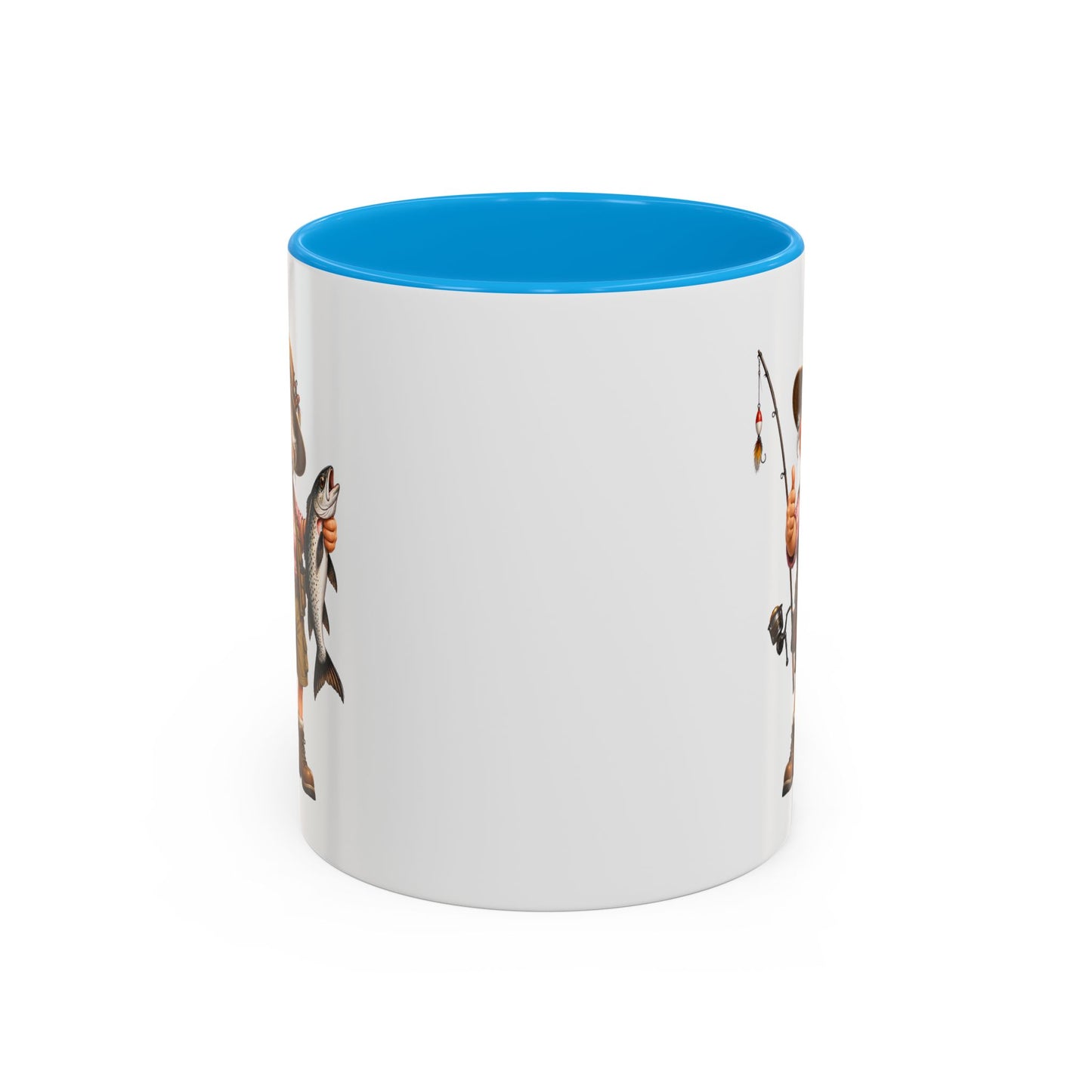 Mug Pêcheuse Femme – Tasse Passion Pêche avec Poisson – Cadeau Original Femme – Amatrice de Pêche