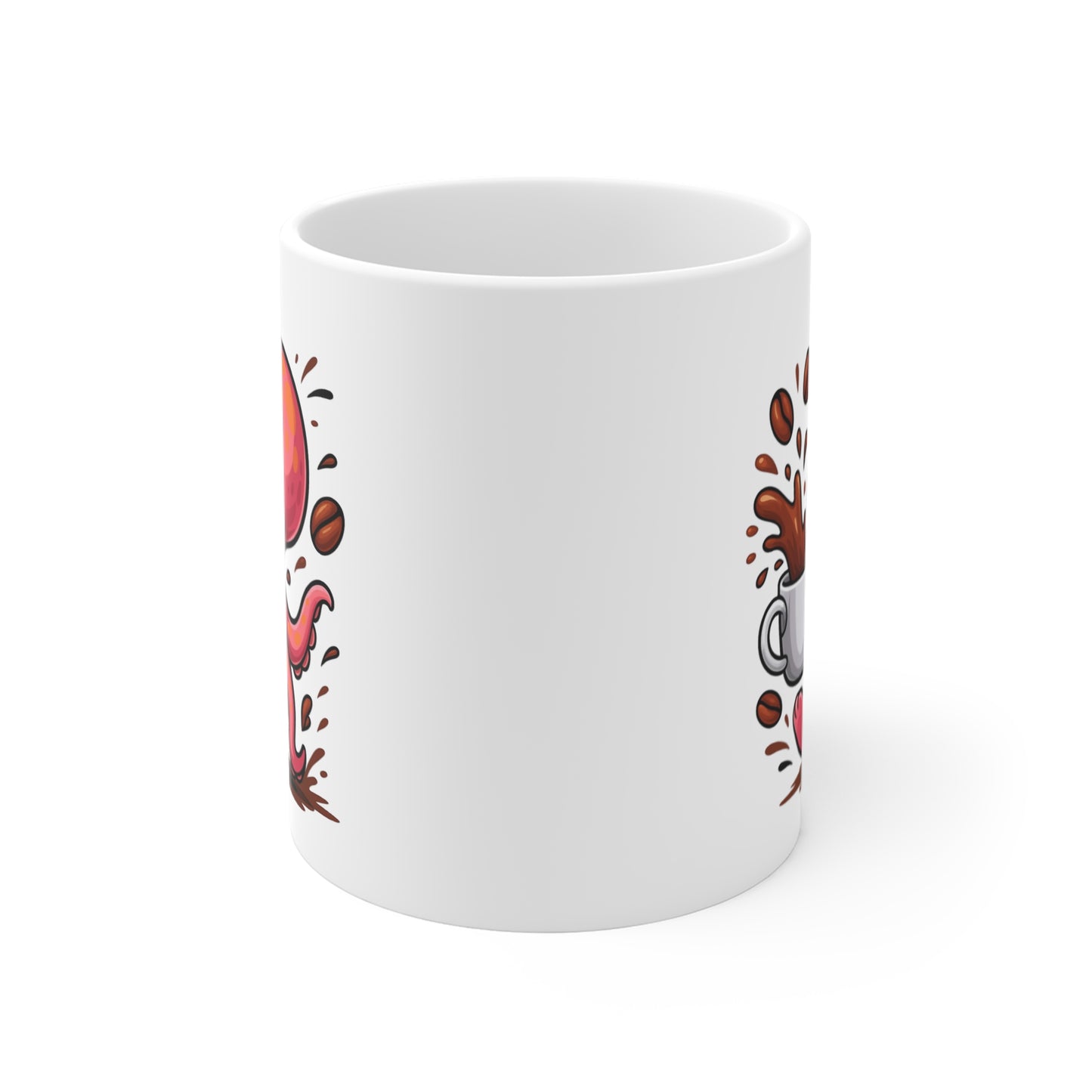 Mug Pieuvre Café – Tasse Céramique 325ml – Design Cartoon Mignon – Cadeau Original Amateur de Café