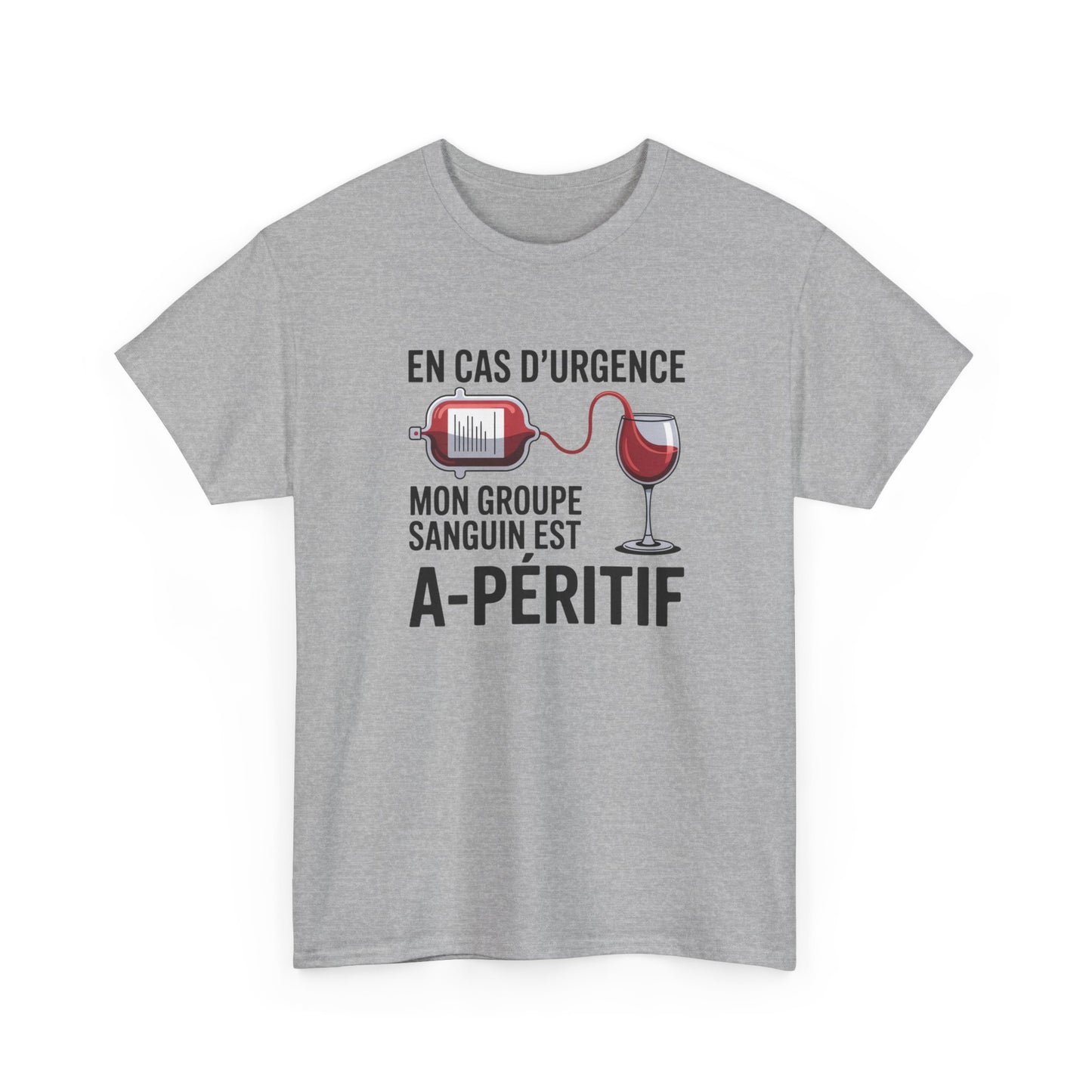 T-Shirt Infirmier Humoristique Homme Femme – Tee Shirt Don du Sang Drôle – Cadeau Médecin Infirmière Noir Blanc Gris