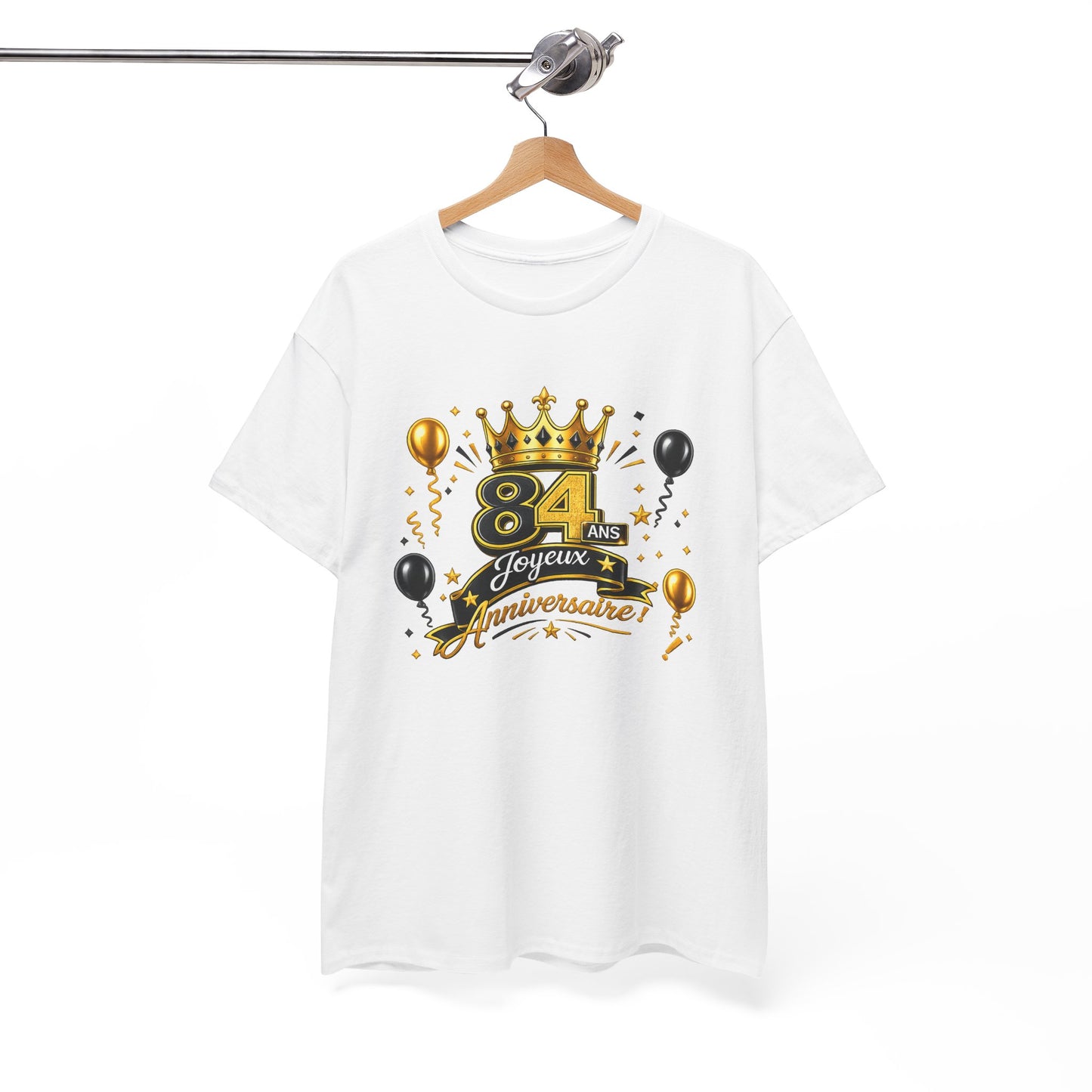 Tee Shirt Anniversaire 84 Ans Homme et Femme – Joyeux Anniversaire – Cadeau 84 Ans