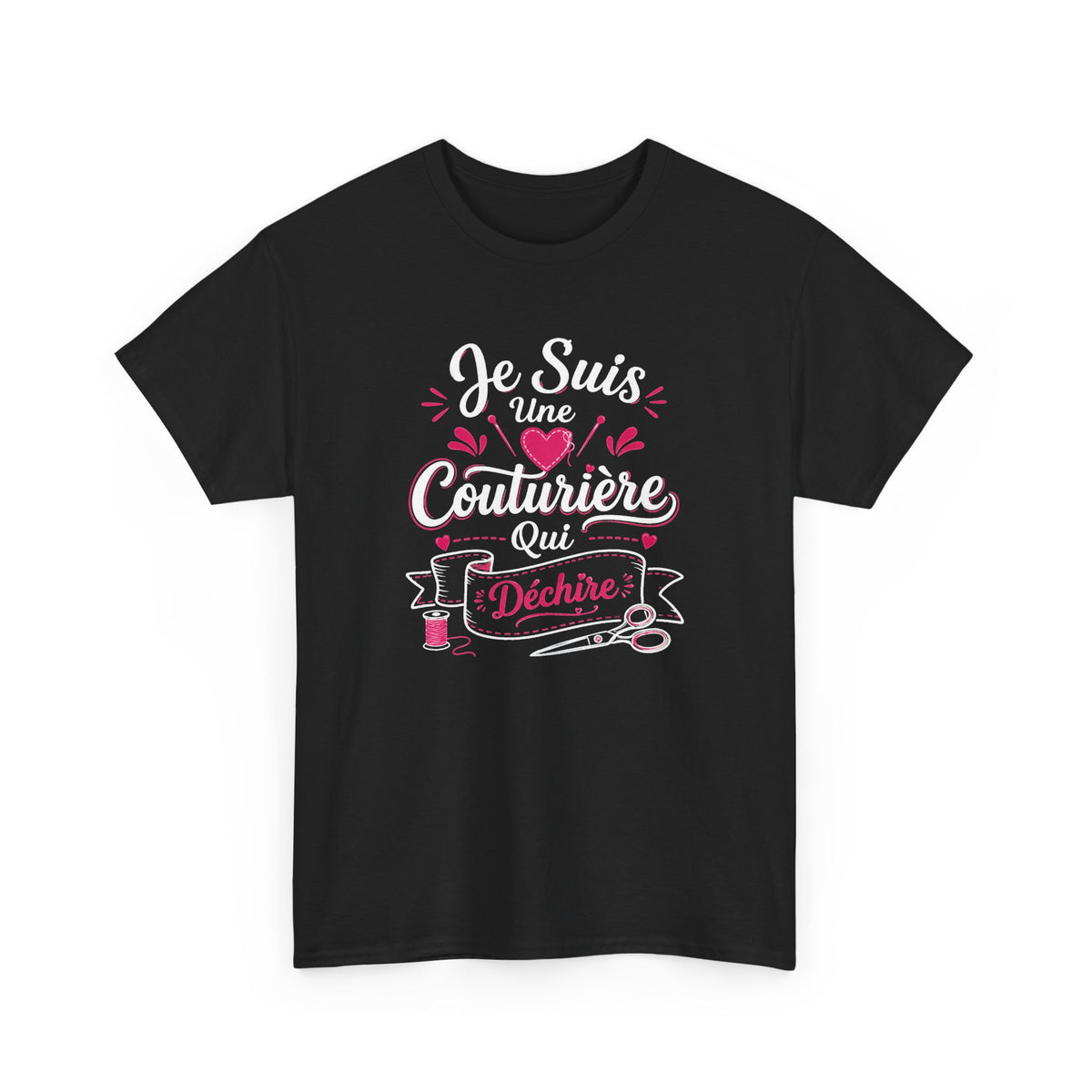 Tee Shirt Femme Couturière – Je Suis une Couturière Qui Déchire – T-Shirt Humour Couture Idée Cadeau Couturière