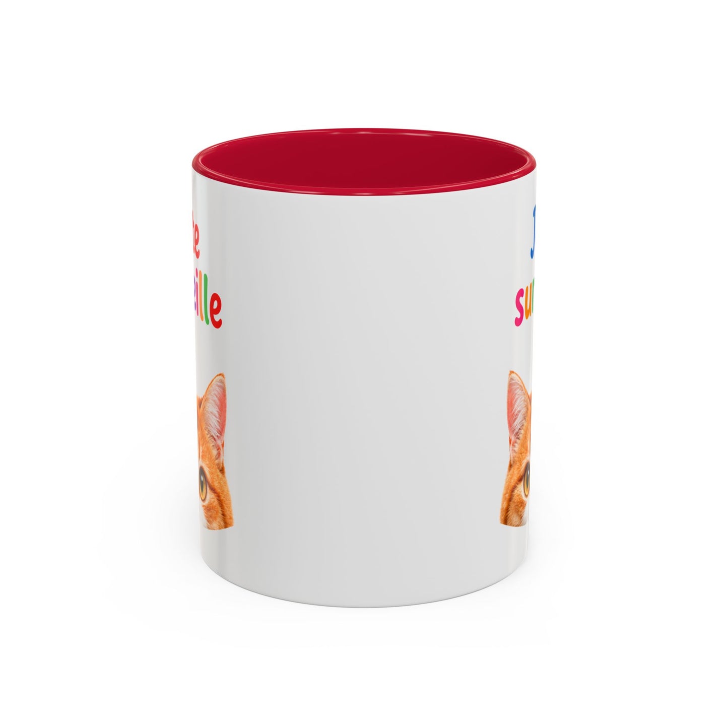Tasse Chat Je te Surveille 325ml – Mug Céramique Humour Chat Mignon Cadeau Original Animaux