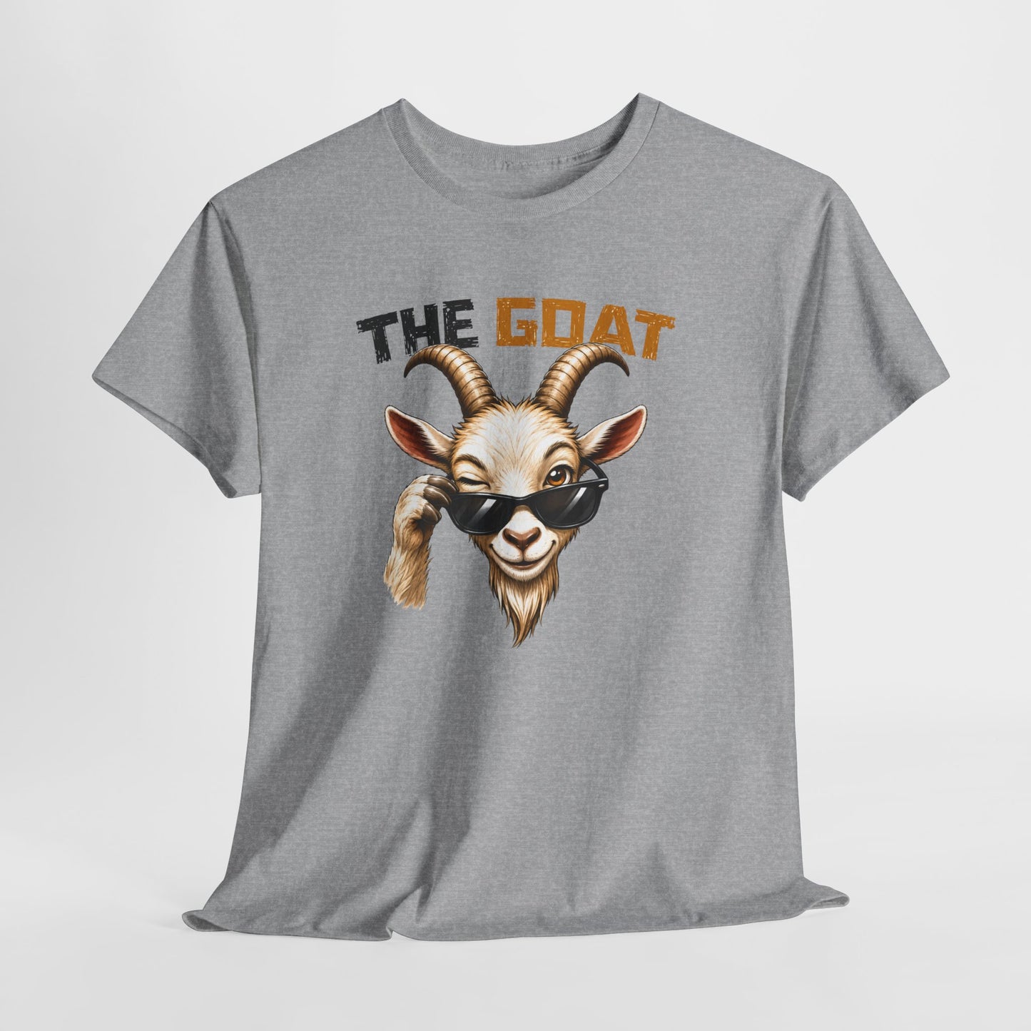 Tee Shirt The Goat Chèvre Cool – T-Shirt Humour Animal avec Lunettes – Cadeau Homme Femme Original