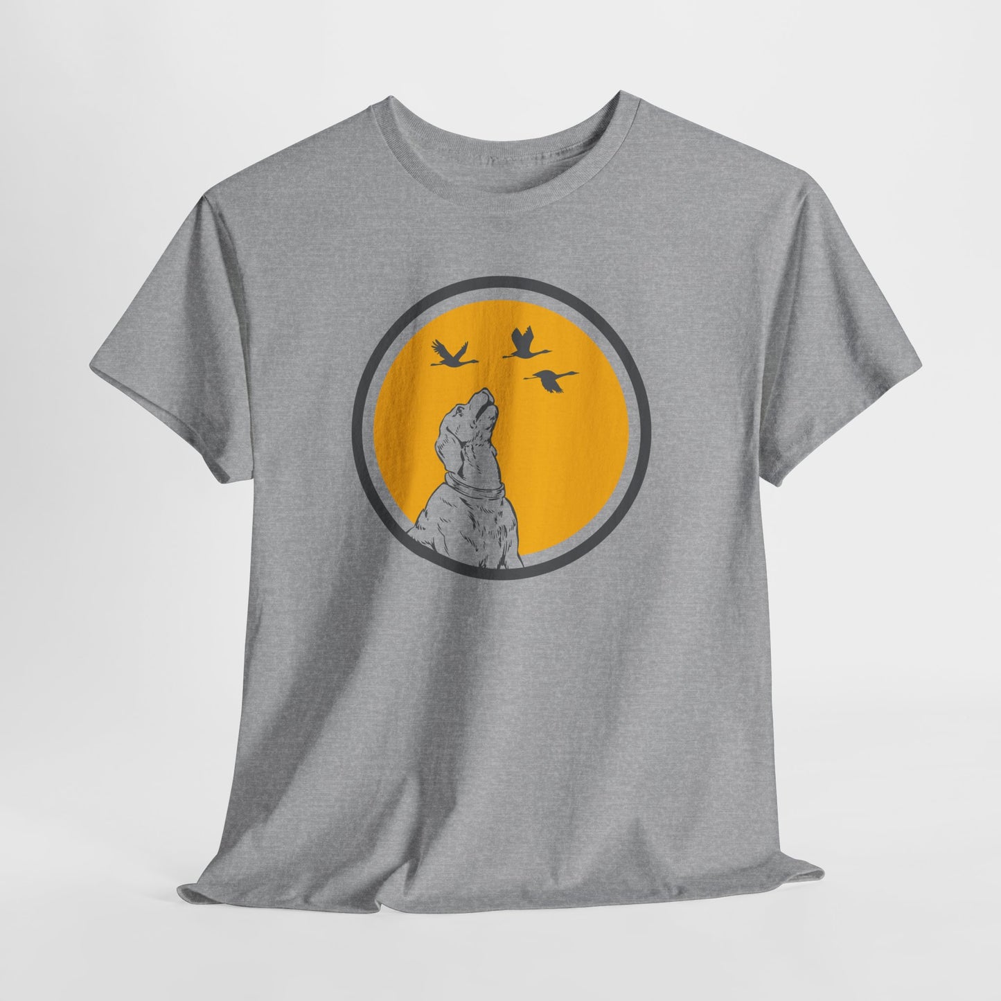 T-Shirt Chien Homme et Femme – Cadeau Amoureux des Chiens et Nature – Chien Oiseaux Plein Air – Idée Cadeau Passion Animaux
