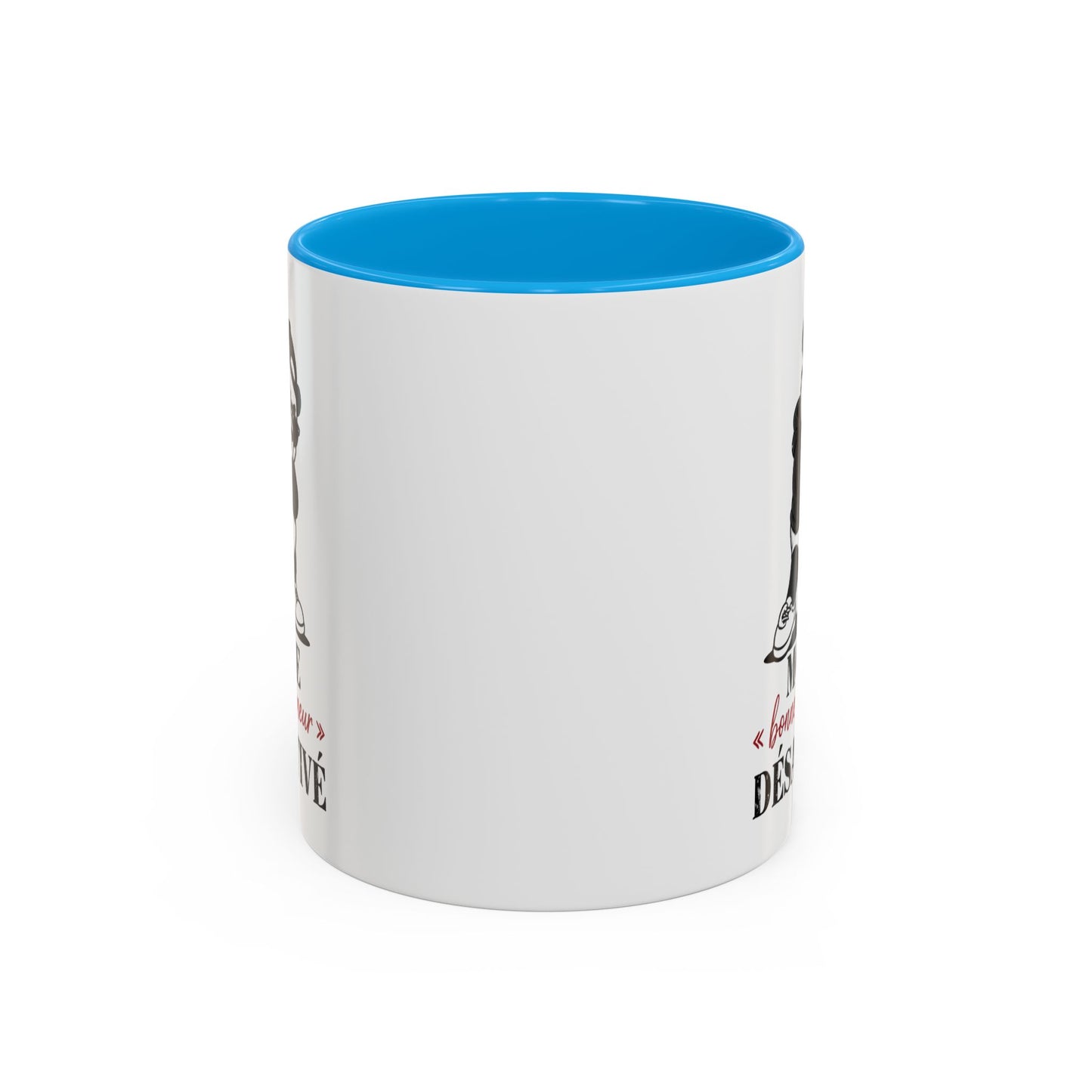 Mug Panda Humour – “Mode Bonne Humeur Désactivé” – Tasse Panda Lunettes Streetwear – Cadeau Drôle Homme Femme – Céramique 325ml Noir Bleu Rouge
