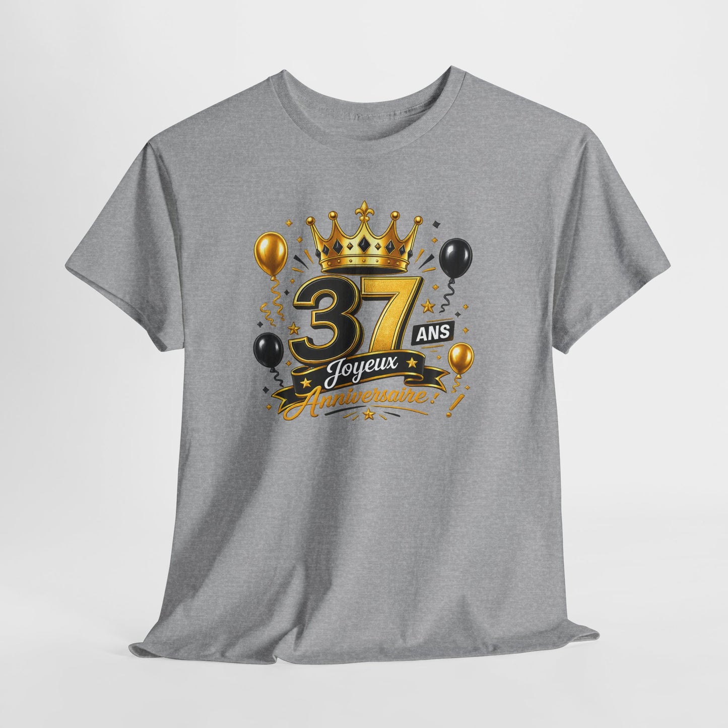 Tee Shirt Anniversaire 37 Ans Homme et Femme Joyeux Anniversaire Cadeau 37 Ans Idée Cadeau Adulte