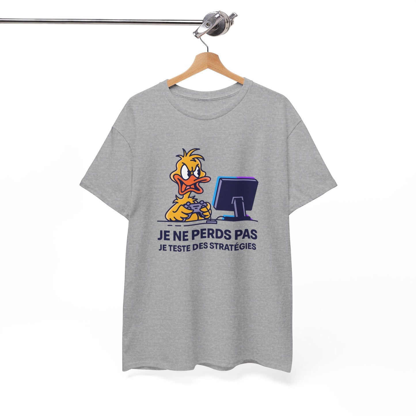 T-Shirt Gamer Humour Je Ne Perds Pas Je Teste Des Stratégies – Tee Shirt Gaming Drôle Manette Jeu Vidéo Rage Cadeau Homme Ado