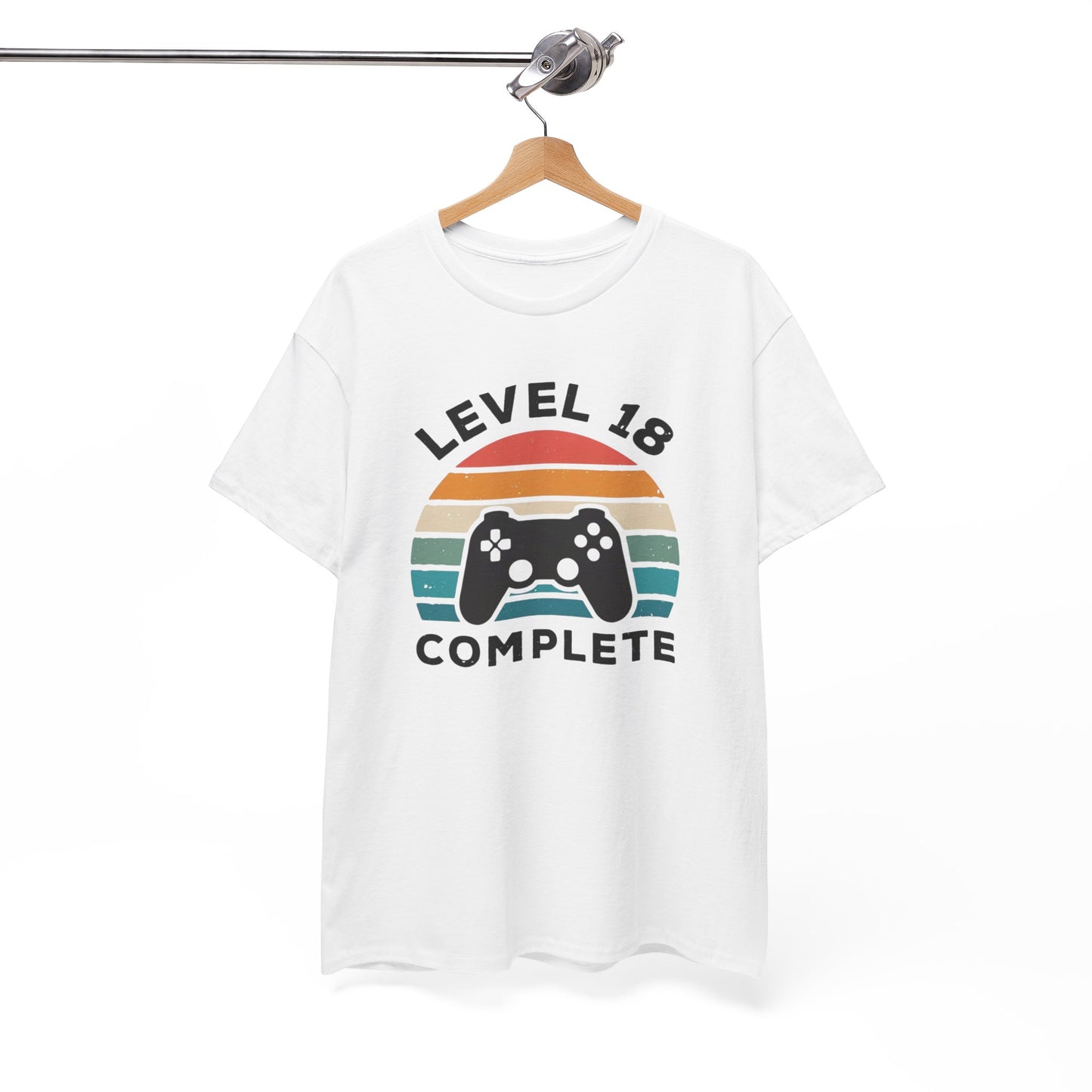 Tee-Shirt 18 Ans Homme et Femme – Cadeau Anniversaire 18ème Gamer Gaming – Idée Cadeau Majorité Jeu Vidéo Original