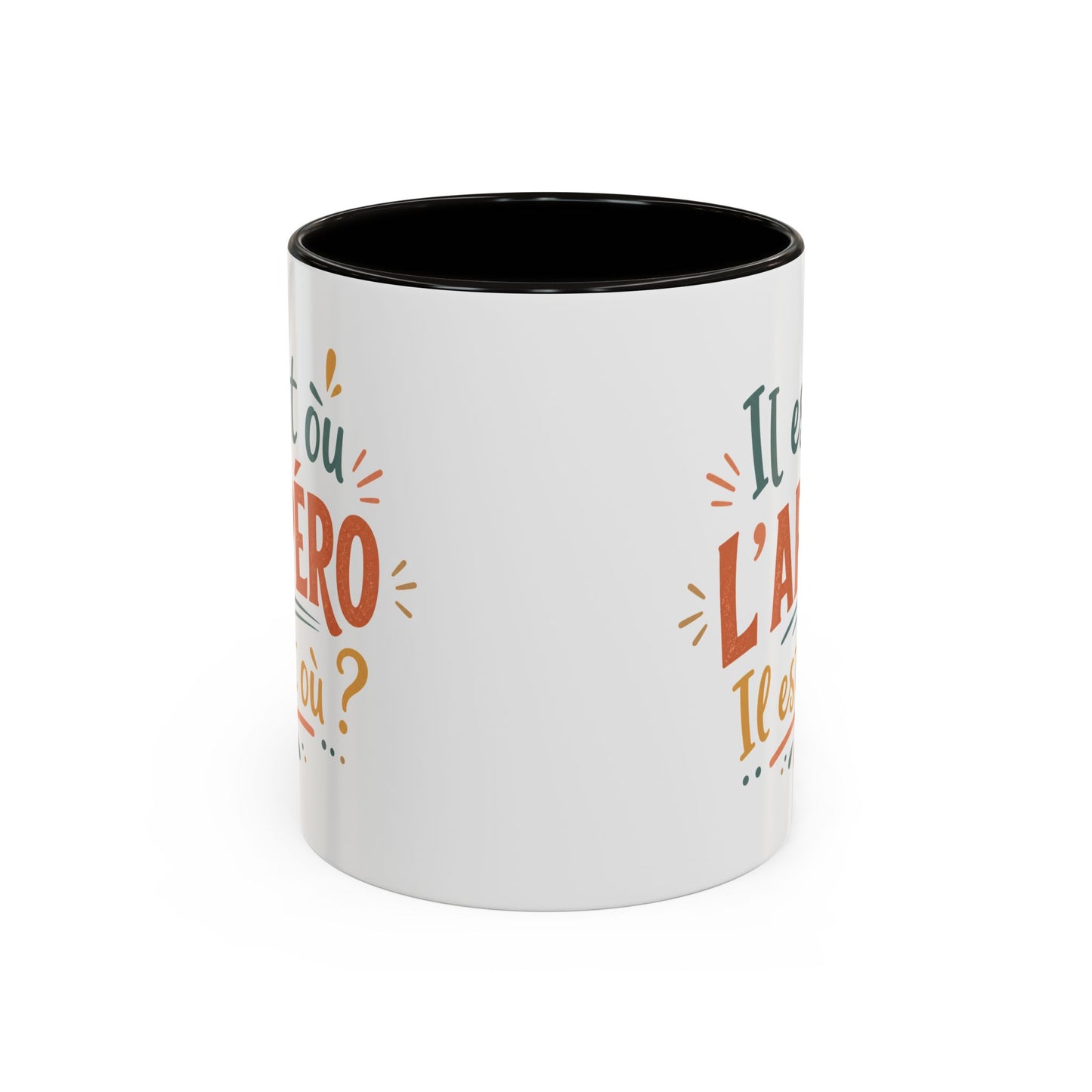 Mug Apéro Homme Humour – Tasse “Il est où l’Apéro ?” – Cadeau Original Soirée Amis Bière Vin 325ml