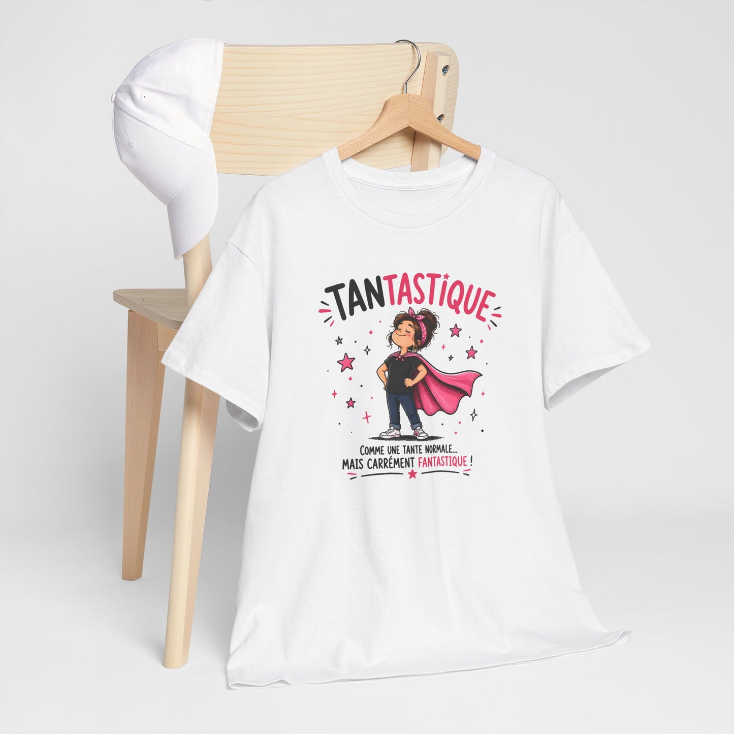 Tee Shirt Tante Femme – Tantastique Comme une Tante Normale Mais Carrément Fantastique – T-Shirt Humour Cadeau Original