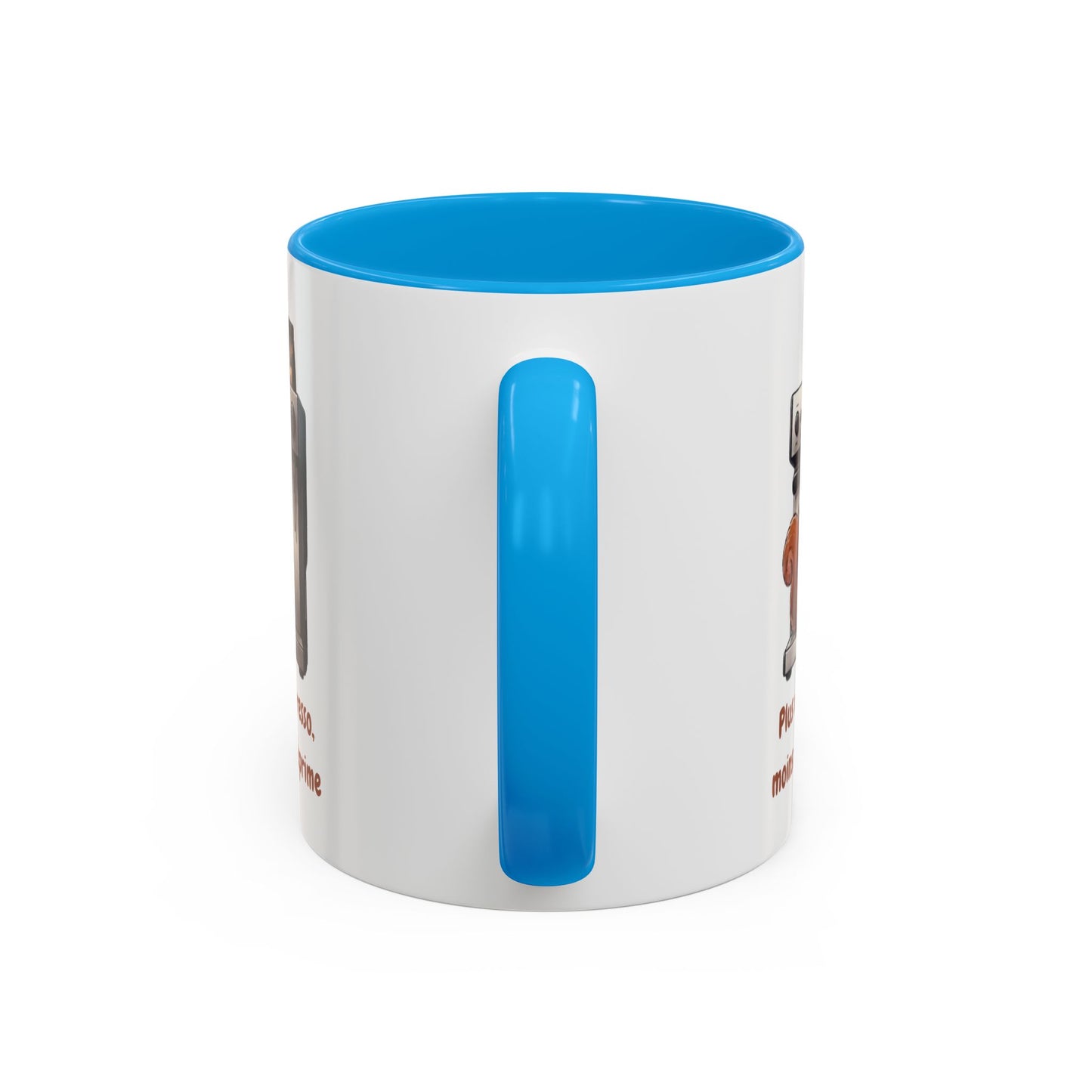 Tasse Drôle Café Plus d'Expresso Moins de Déprime – Mug Écureuil Machine à Café Homme Femme – Cadeau Amateur de Café Expresso Barista 325 ml