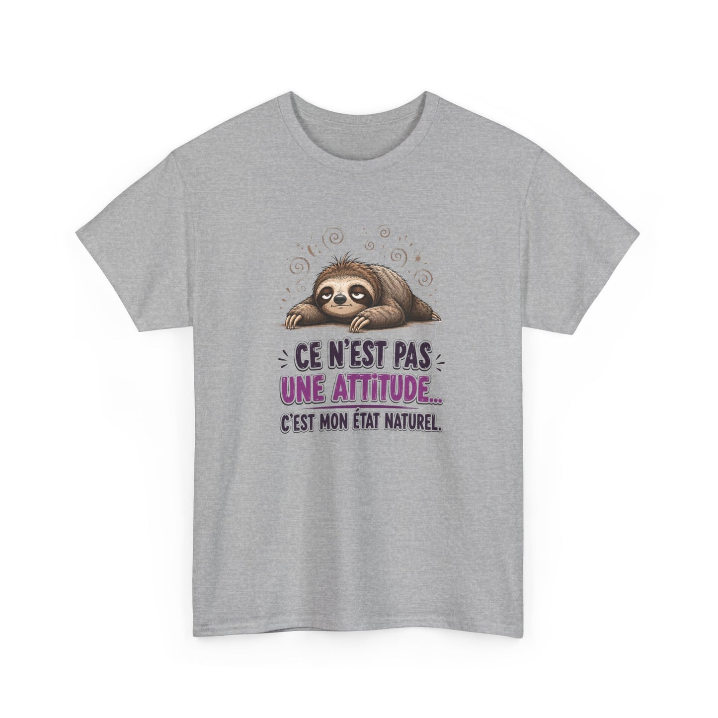 Tee-Shirt Humour Homme et Femme – Paresseux Drôle Fatigué Détente – Idée Cadeau Original Anniversaire