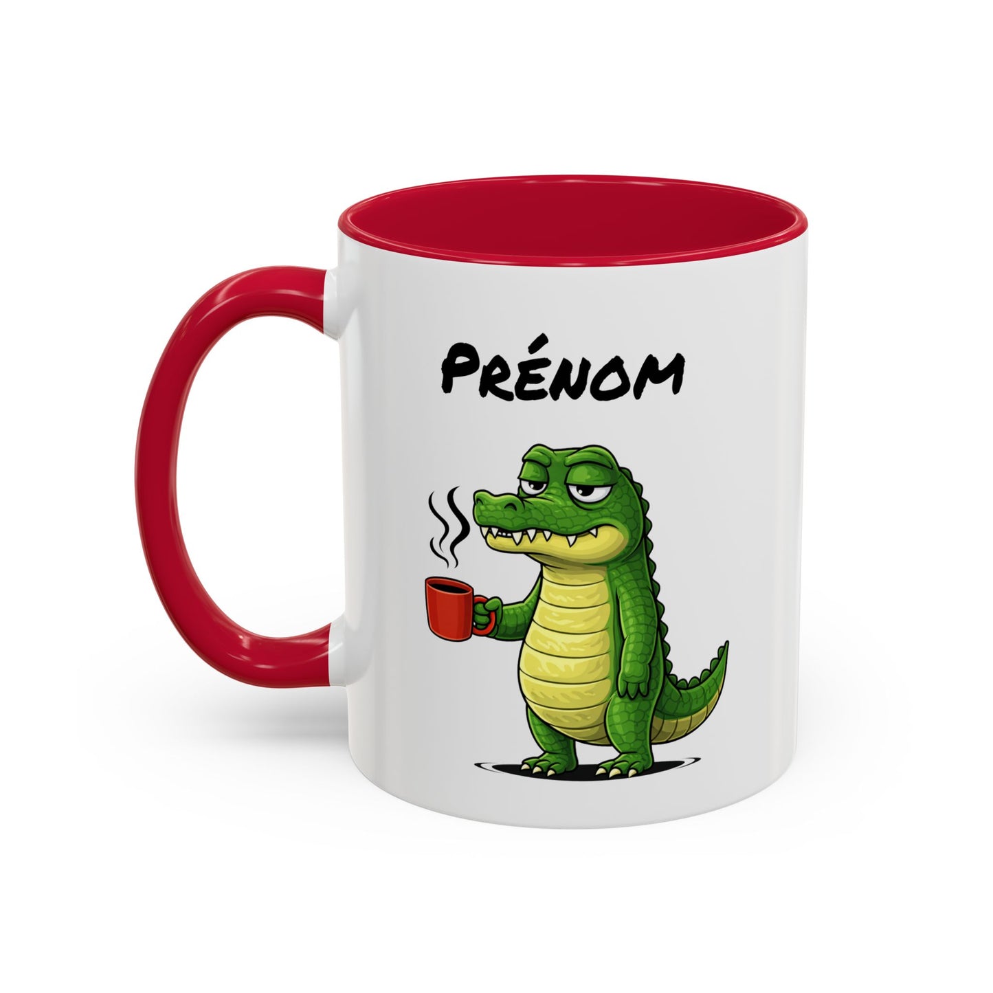 Mug Crocodile Personnalisable 325ml – Tasse Café Humour Animal Drôle Matin Difficile Cadeau