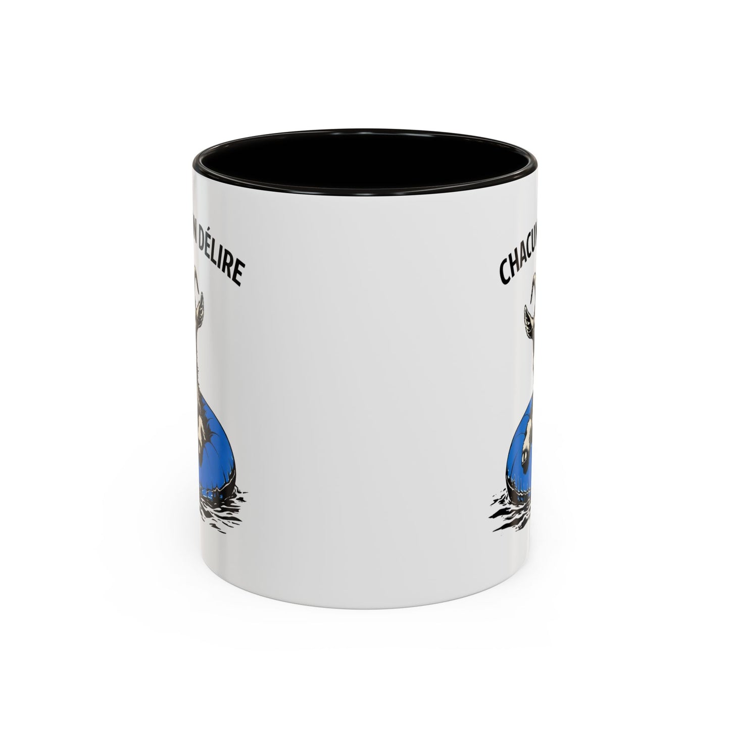 Tasse Chèvre Humour Chacun Son Délire 325ml – Mug Céramique Animal Fun Lunettes Cadeau Original