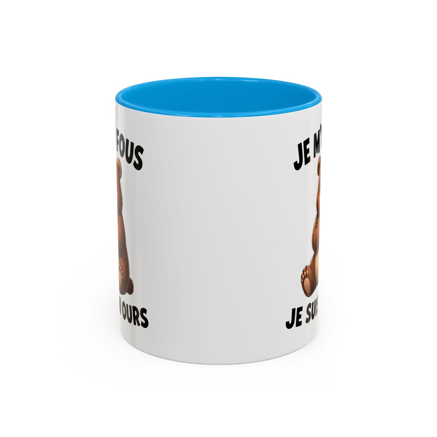 Tasse Je M’en Fous Je Suis un Ours – Mug Ours Humoristique – Cadeau Femme Homme Amoureux des Animaux 325ml